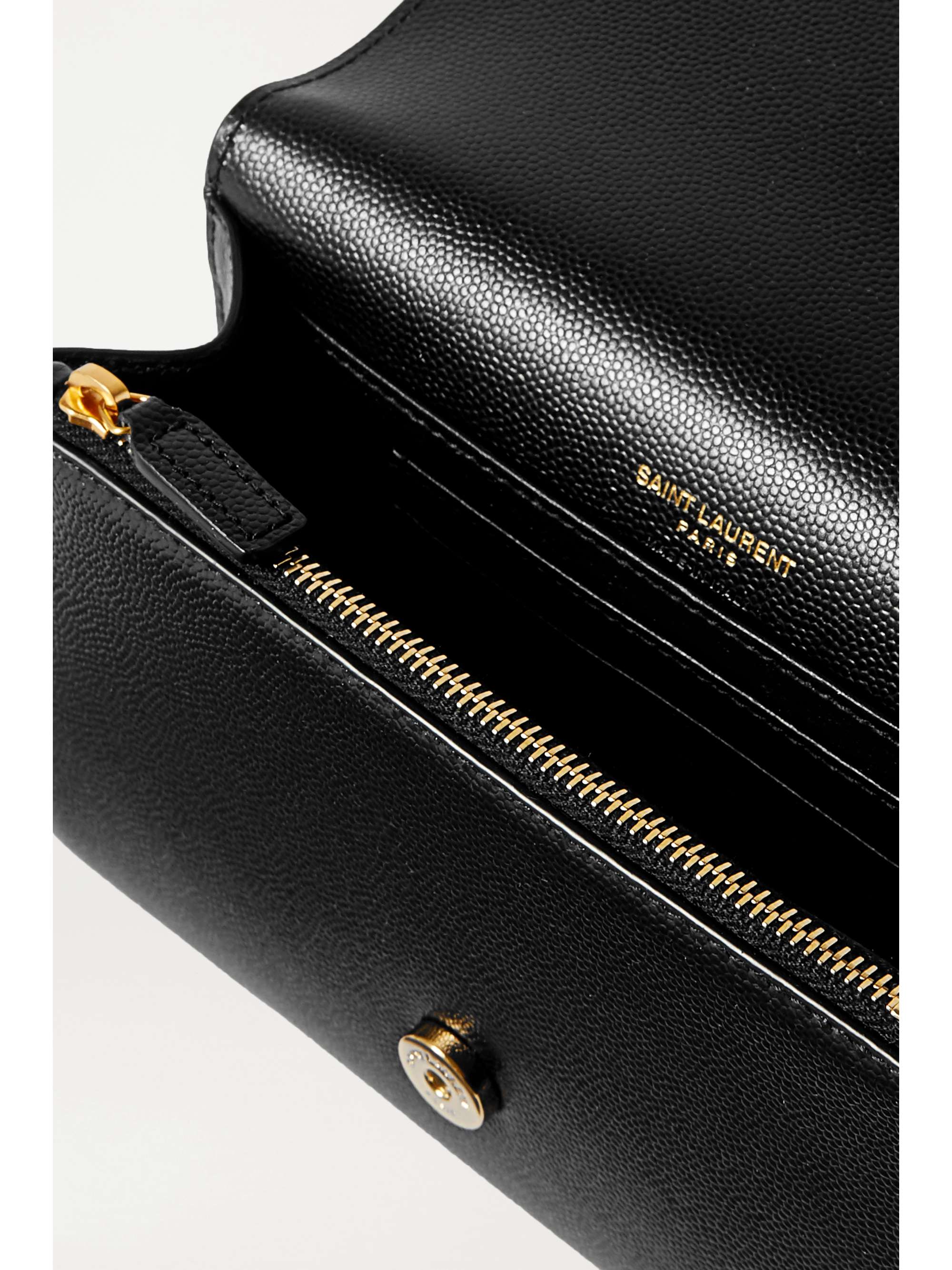 SAINT LAURENT Kate textured-leather belt bag