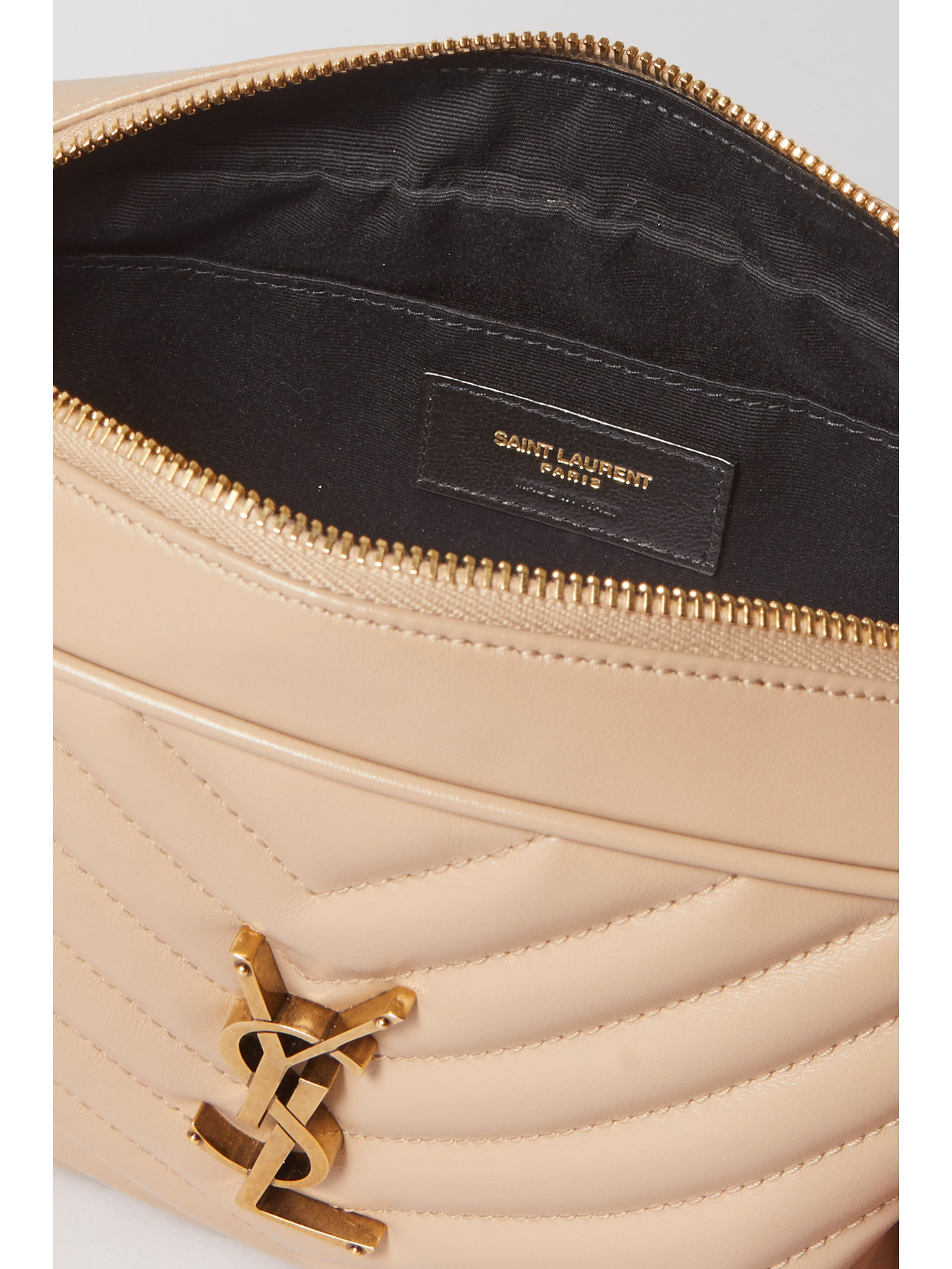 Saint Laurent Lou Medium Quilted Leather Shoulder Bag In Ivory ModeSens