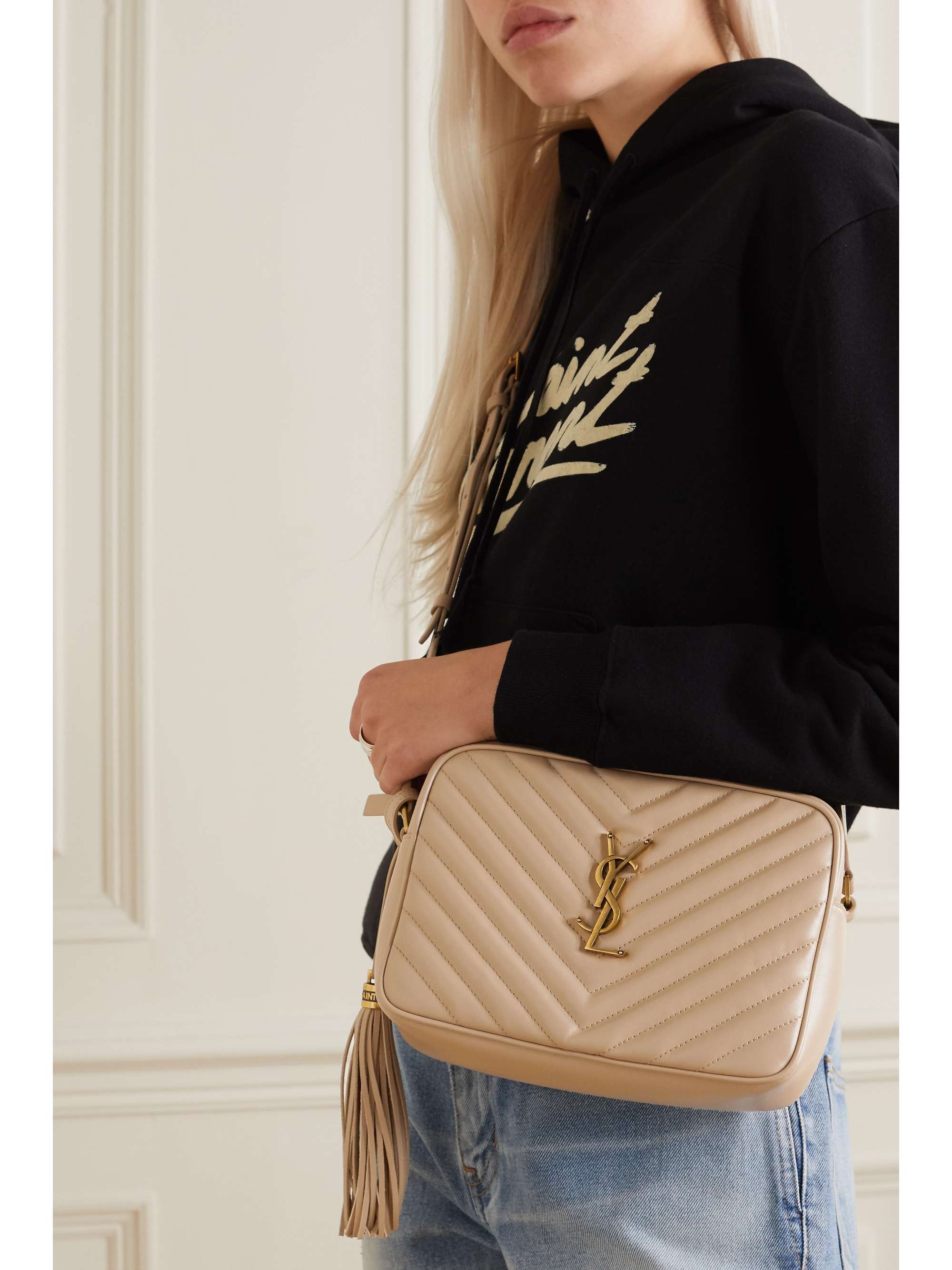 Saint Laurent Lou Medium YSL Quilted Leather Crossbody Bag