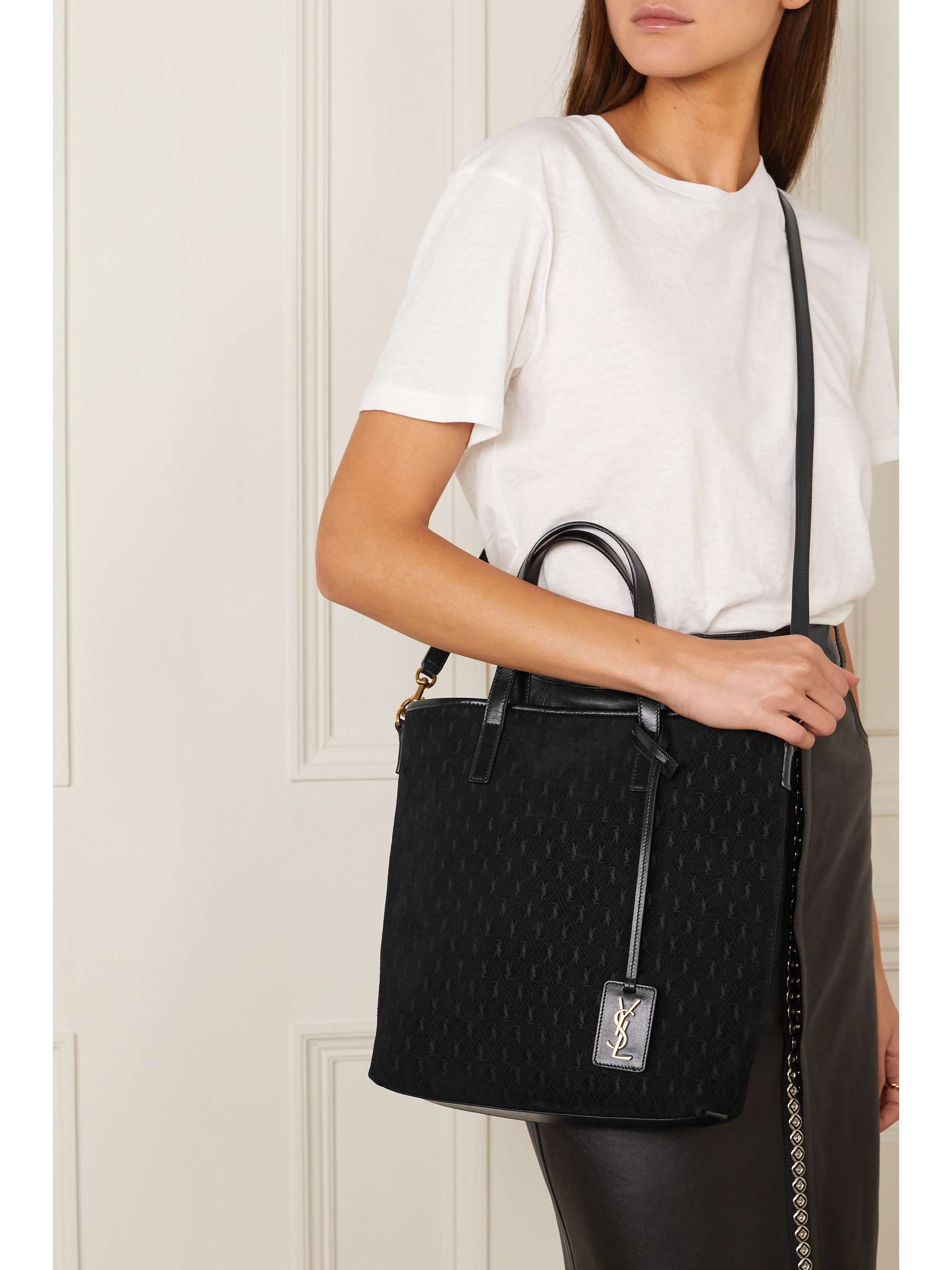 ysl tote black