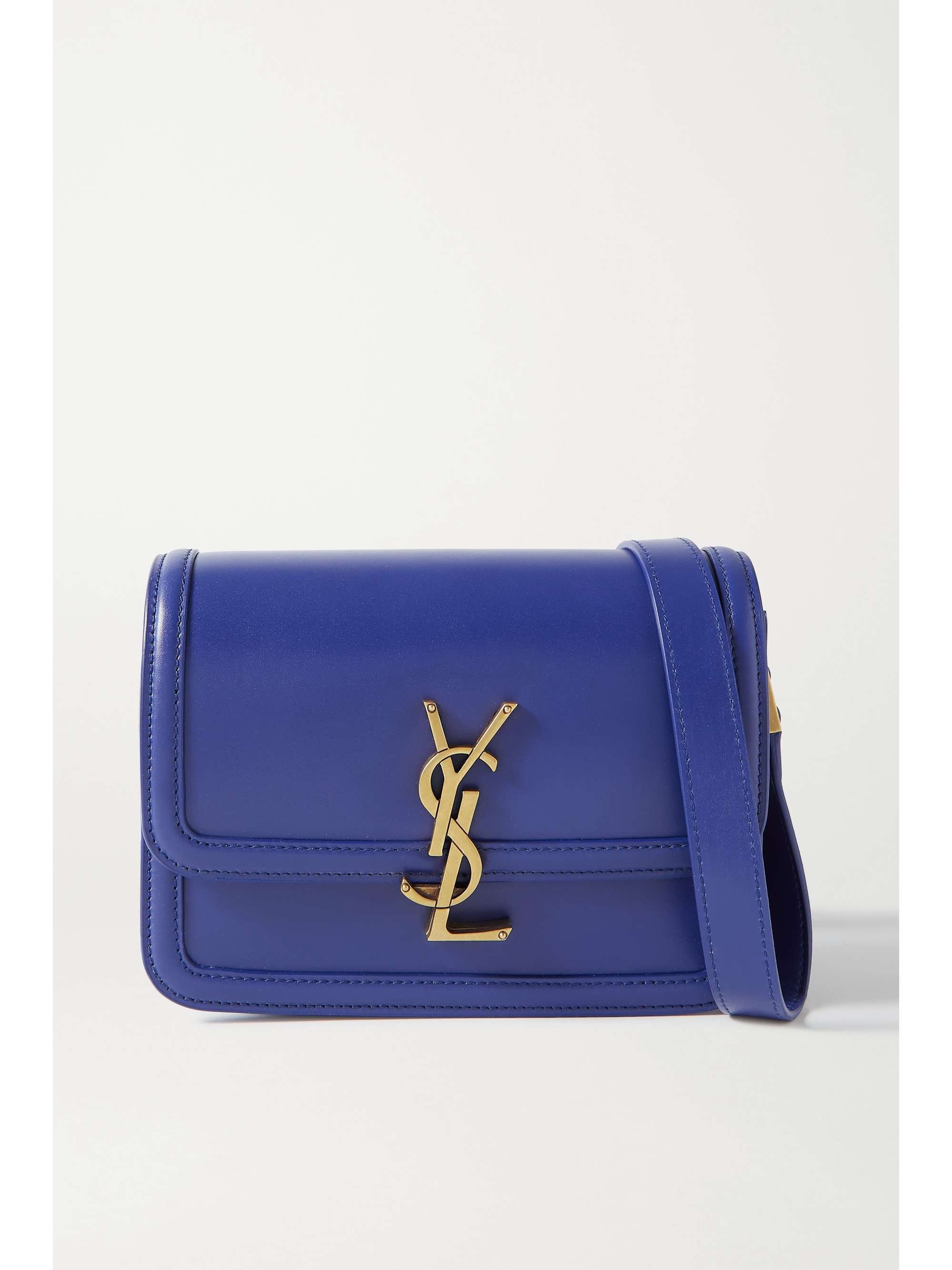 Blue Solferino small leather shoulder bag | SAINT LAURENT | NET-A-PORTER