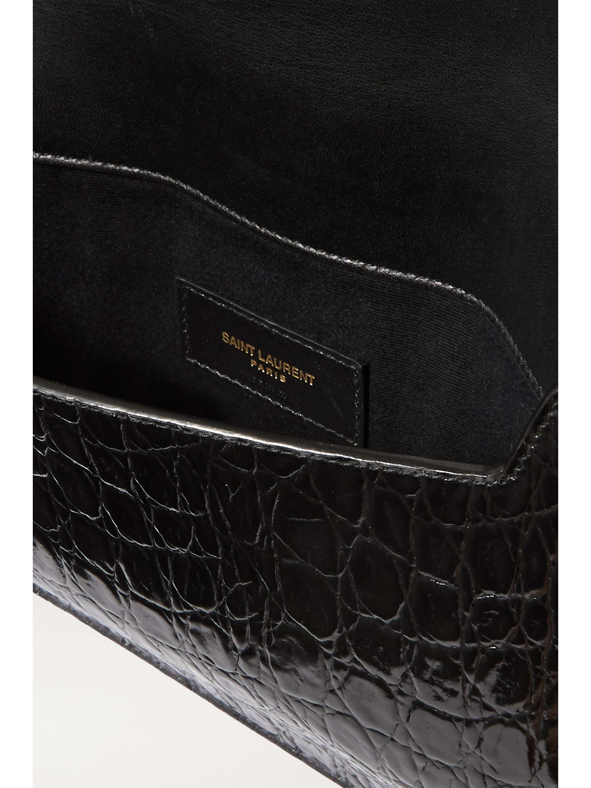 ysl croc pouch