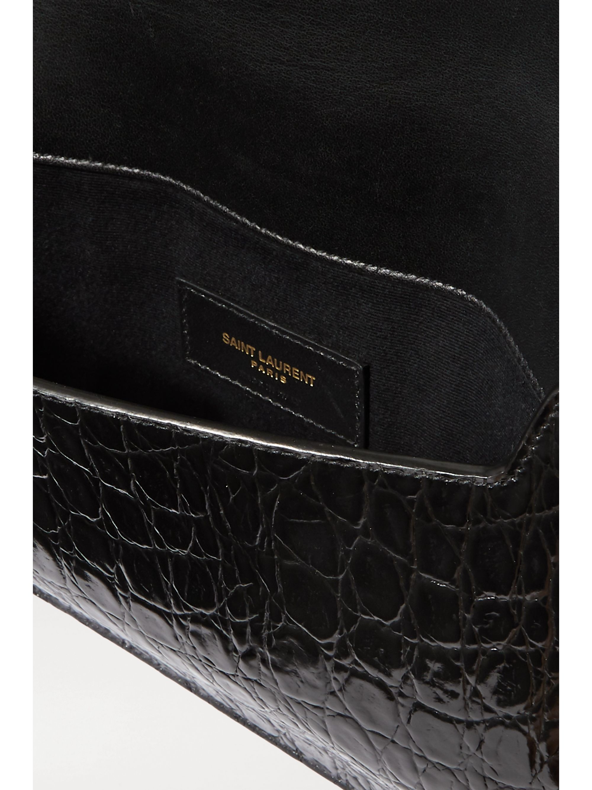 ysl uptown pouch grained leather
