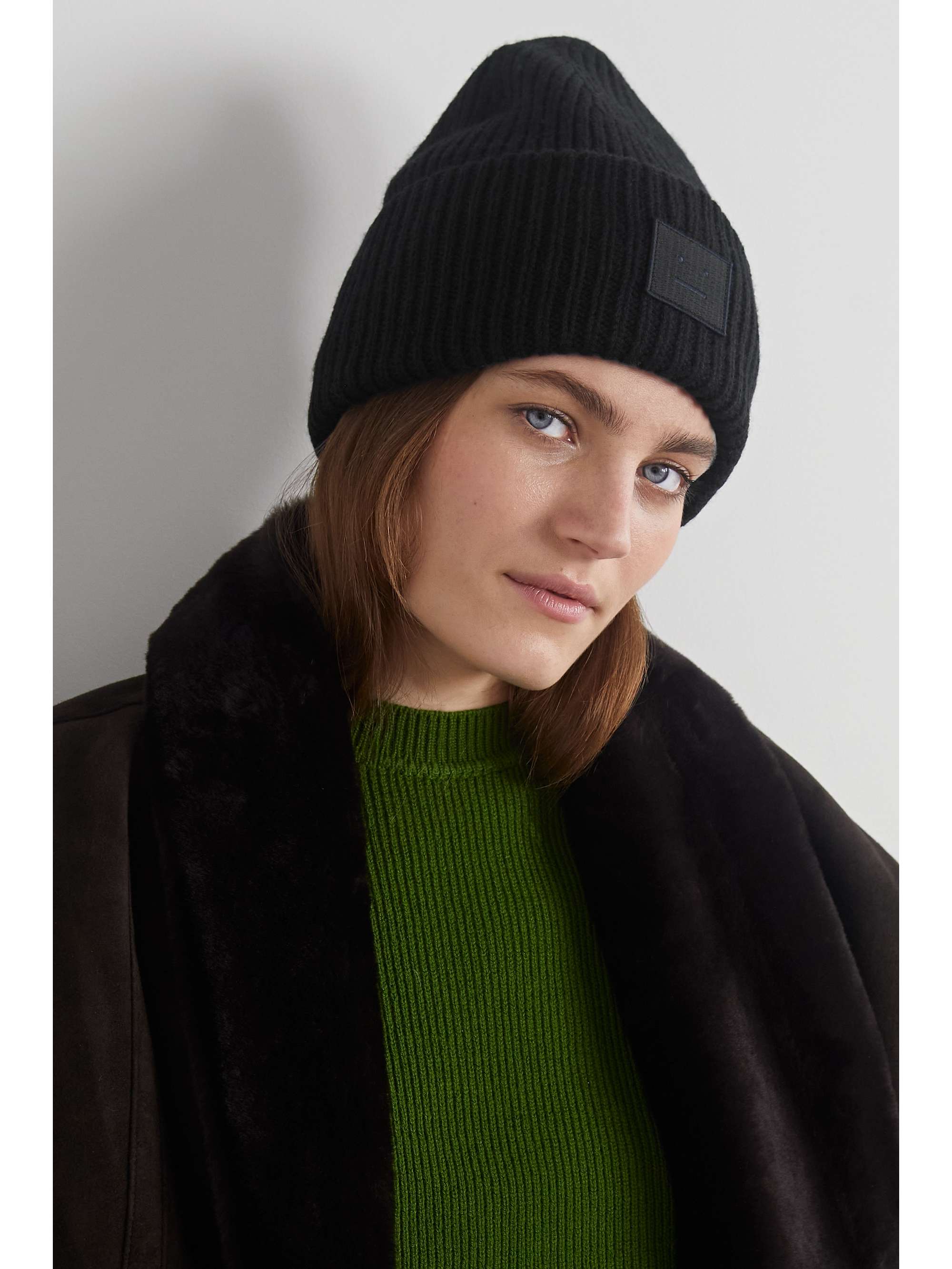 ACNE STUDIOS appliquéd wool beanie |