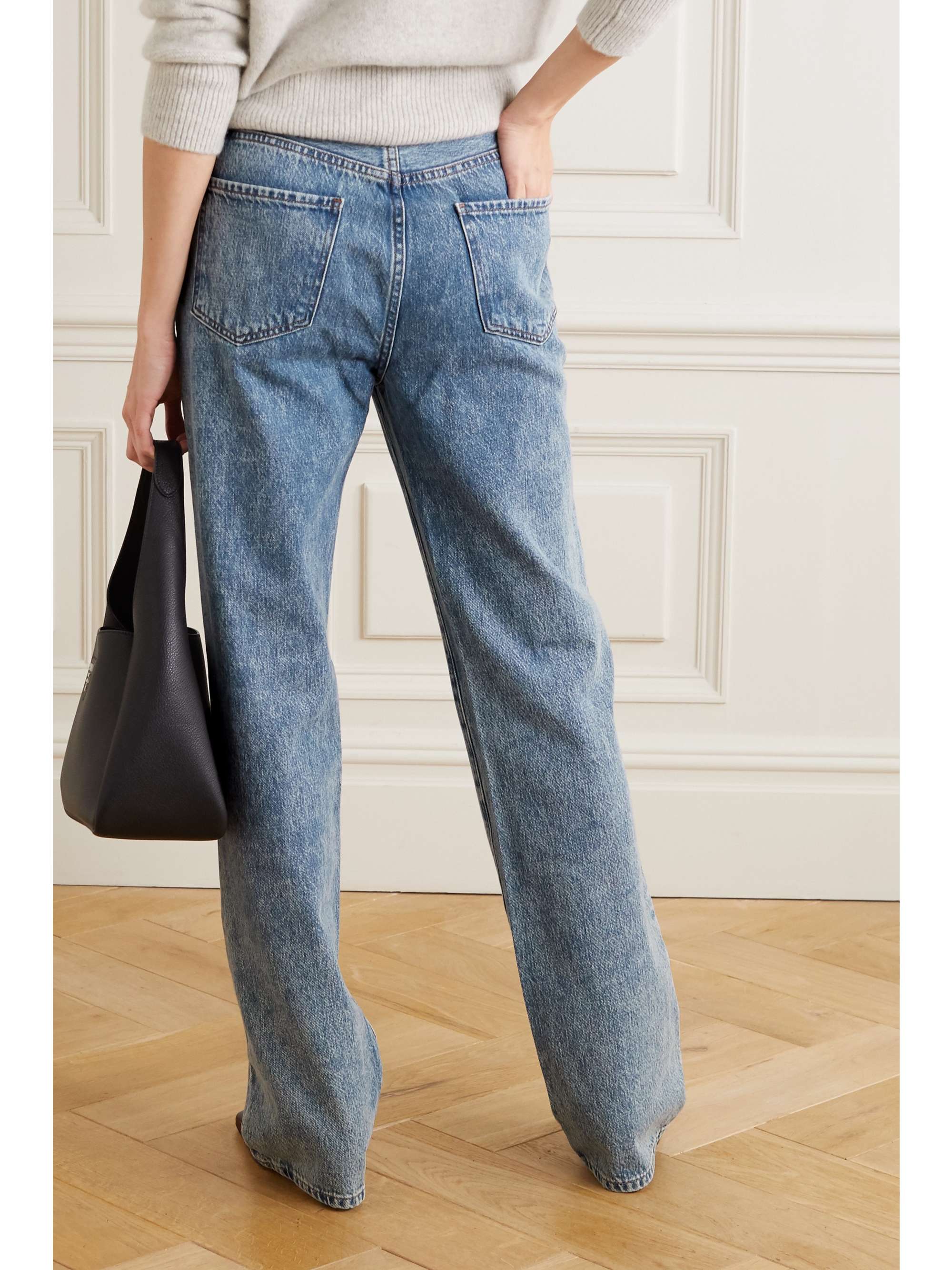 high-rise straight-leg jeans | FRAME 