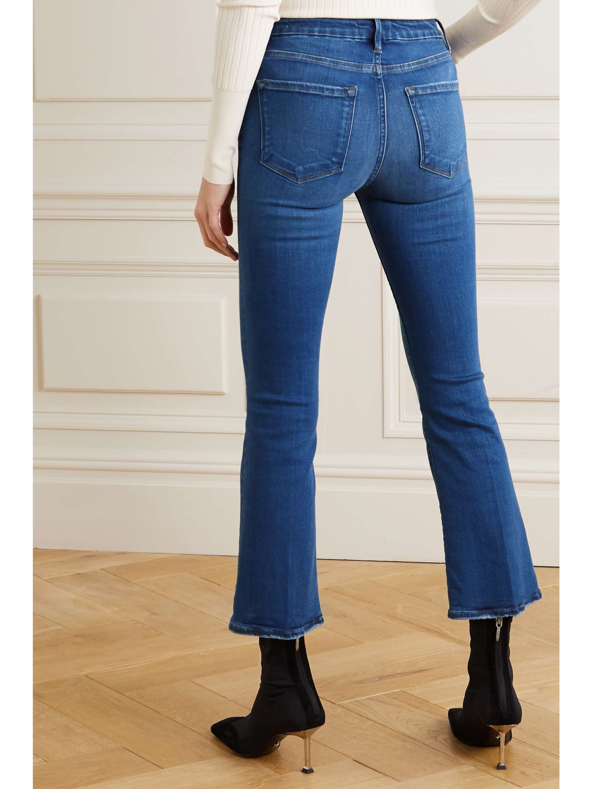 FRAME Le Crop Mini Boot mid-rise bootcut jeans