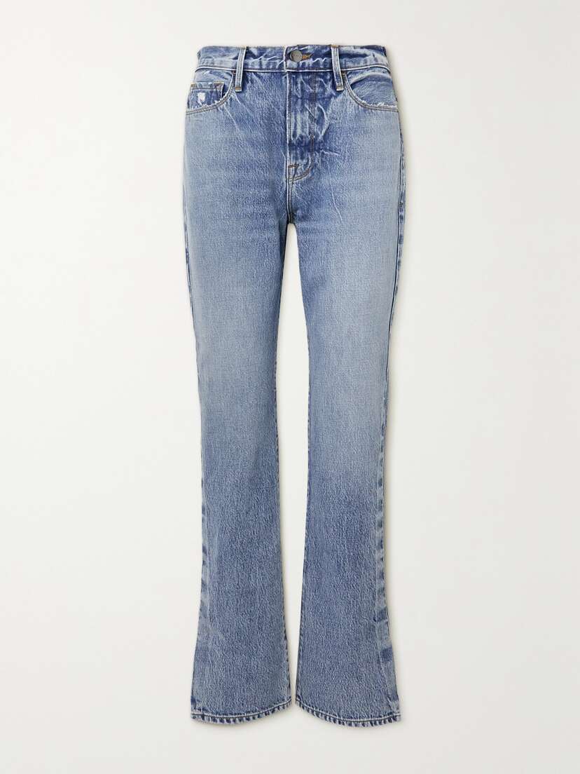 FRAME Le Drew High-rise Straight-leg Jeans