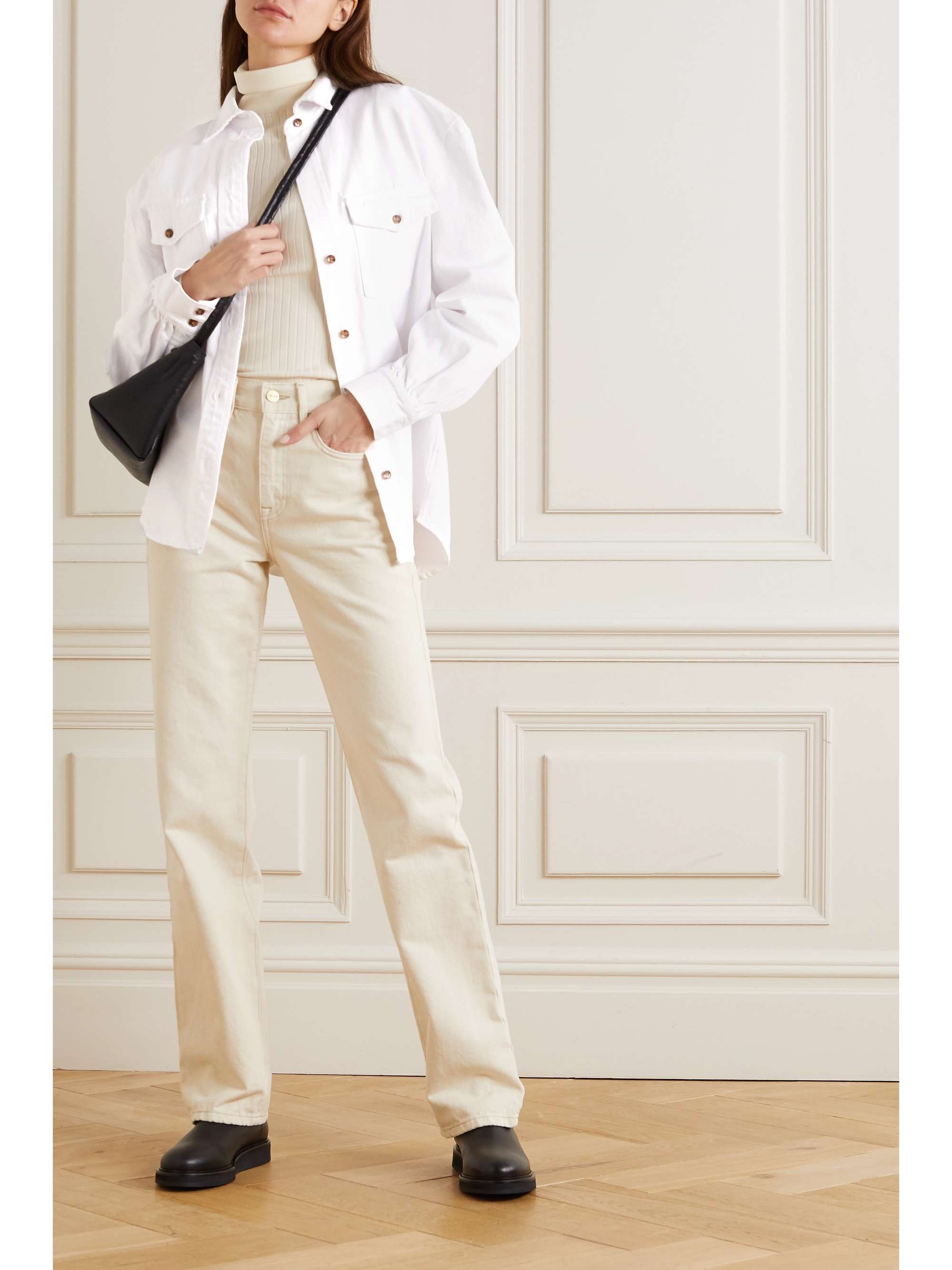 FRAME Boyfriend denim shirt NETAPORTER