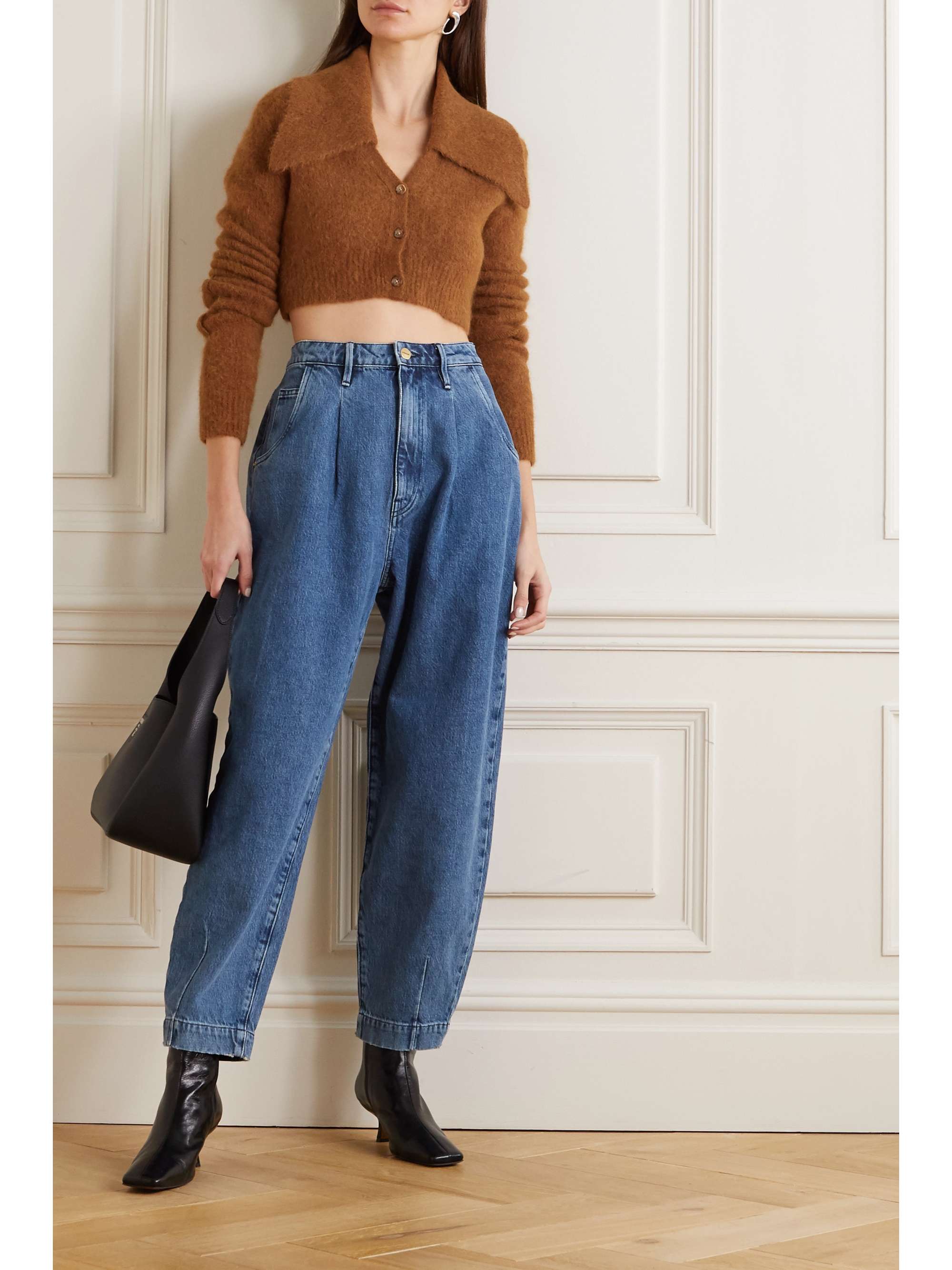 high-rise tapered jeans | FRAME 