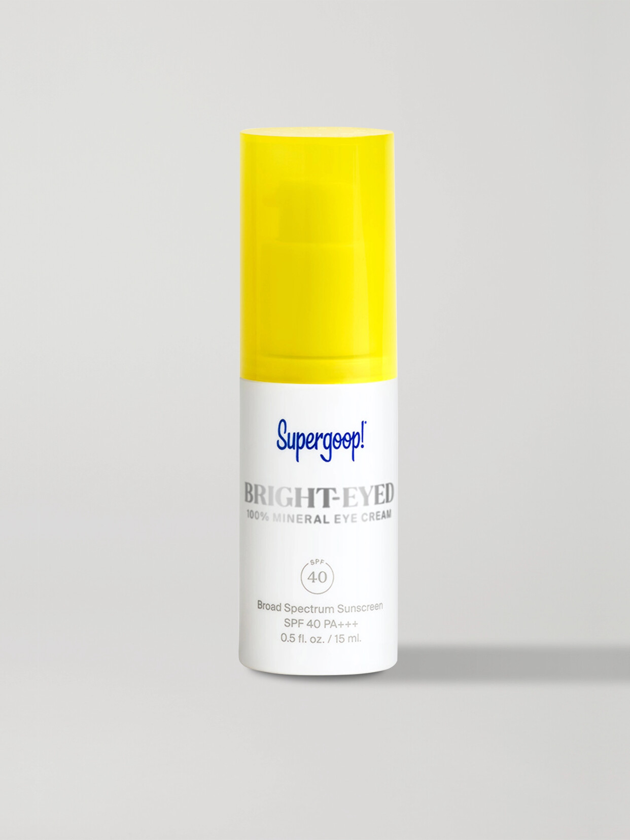 Supergoop ! 100% Mineral Bright-eyed Eye Cream Spf 40 0.5 oz/ 15 ml In Peach