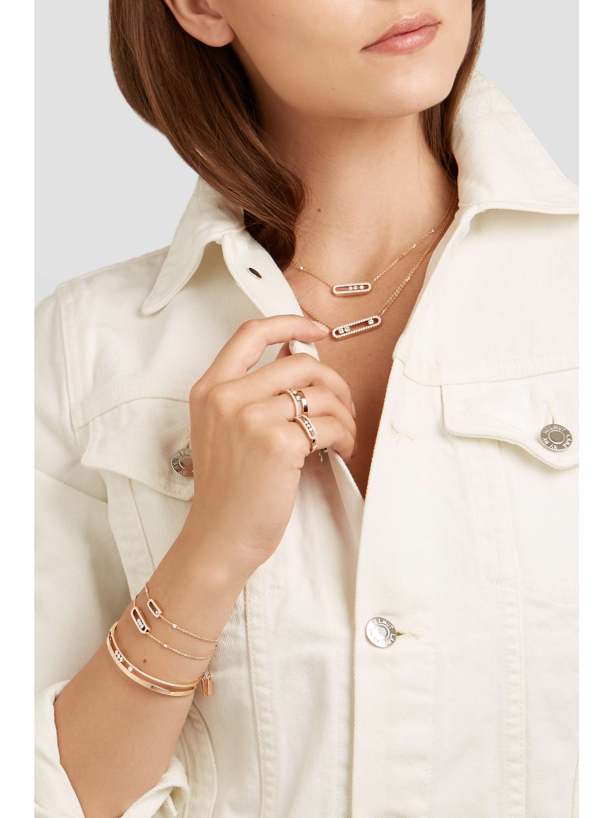 MESSIKA Bracelet en or 18 carats (750/1000) et diamants Baby Move