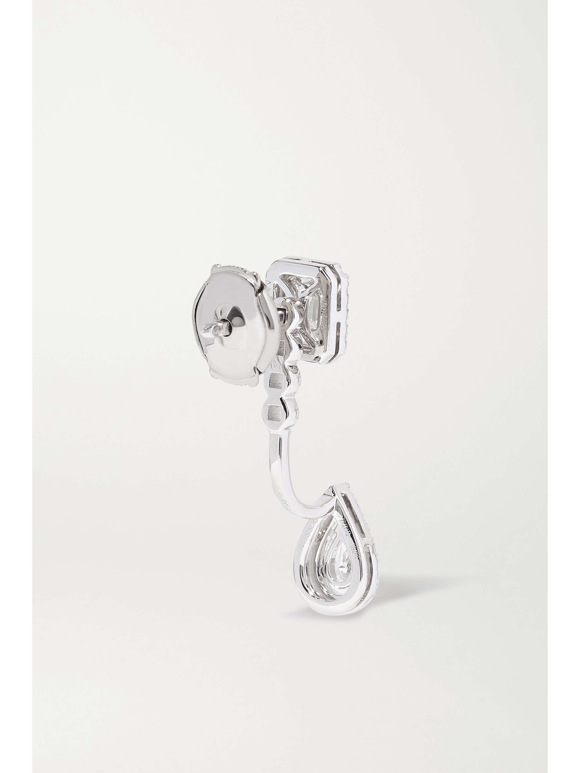 MESSIKA My Twin Toi & Moi 18-karat white gold diamond earrings