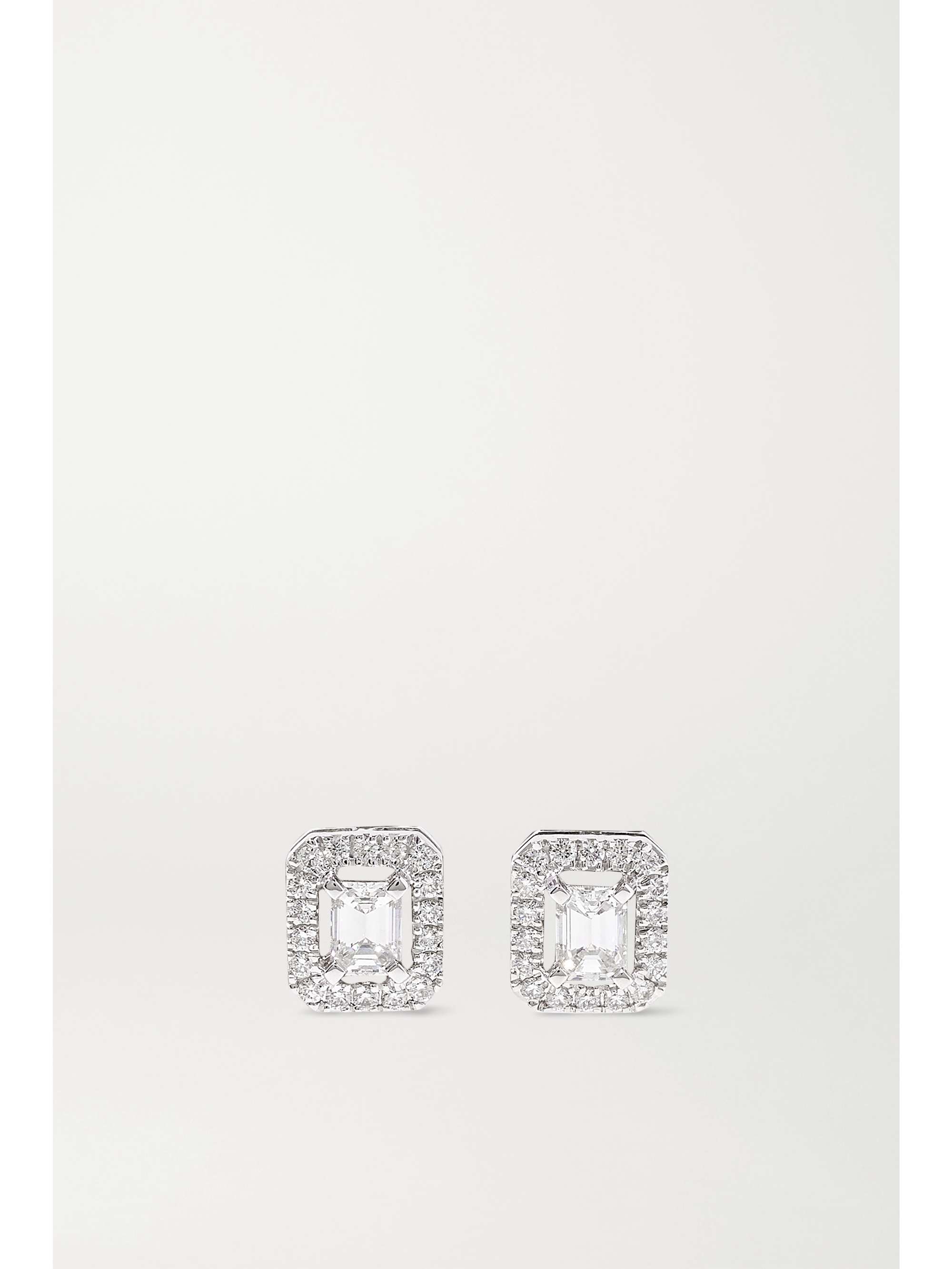 MESSIKA My Twin Toi & Moi 18-karat white gold diamond earrings