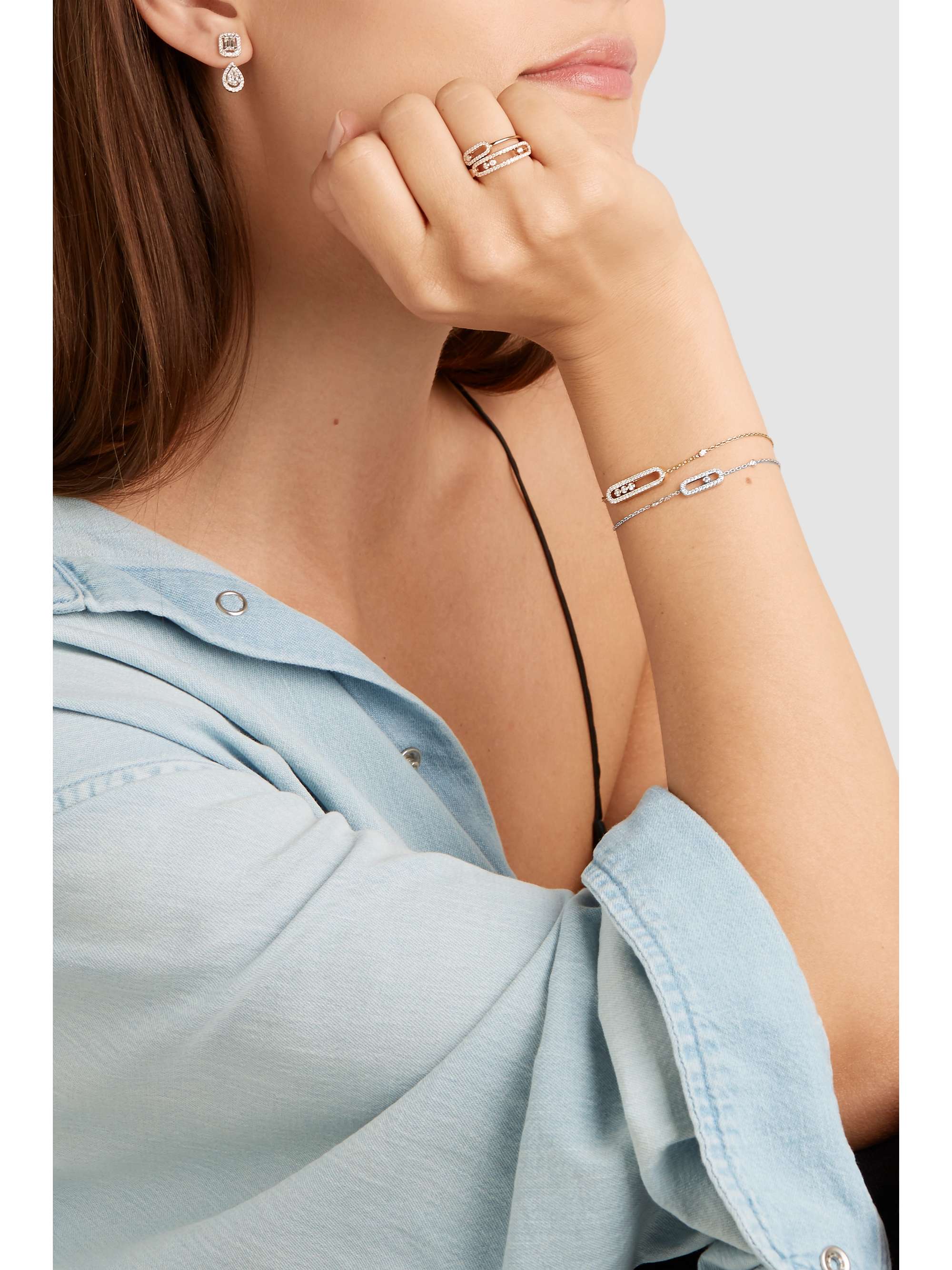 MESSIKA Move Uno 18-karat gold diamond bracelet