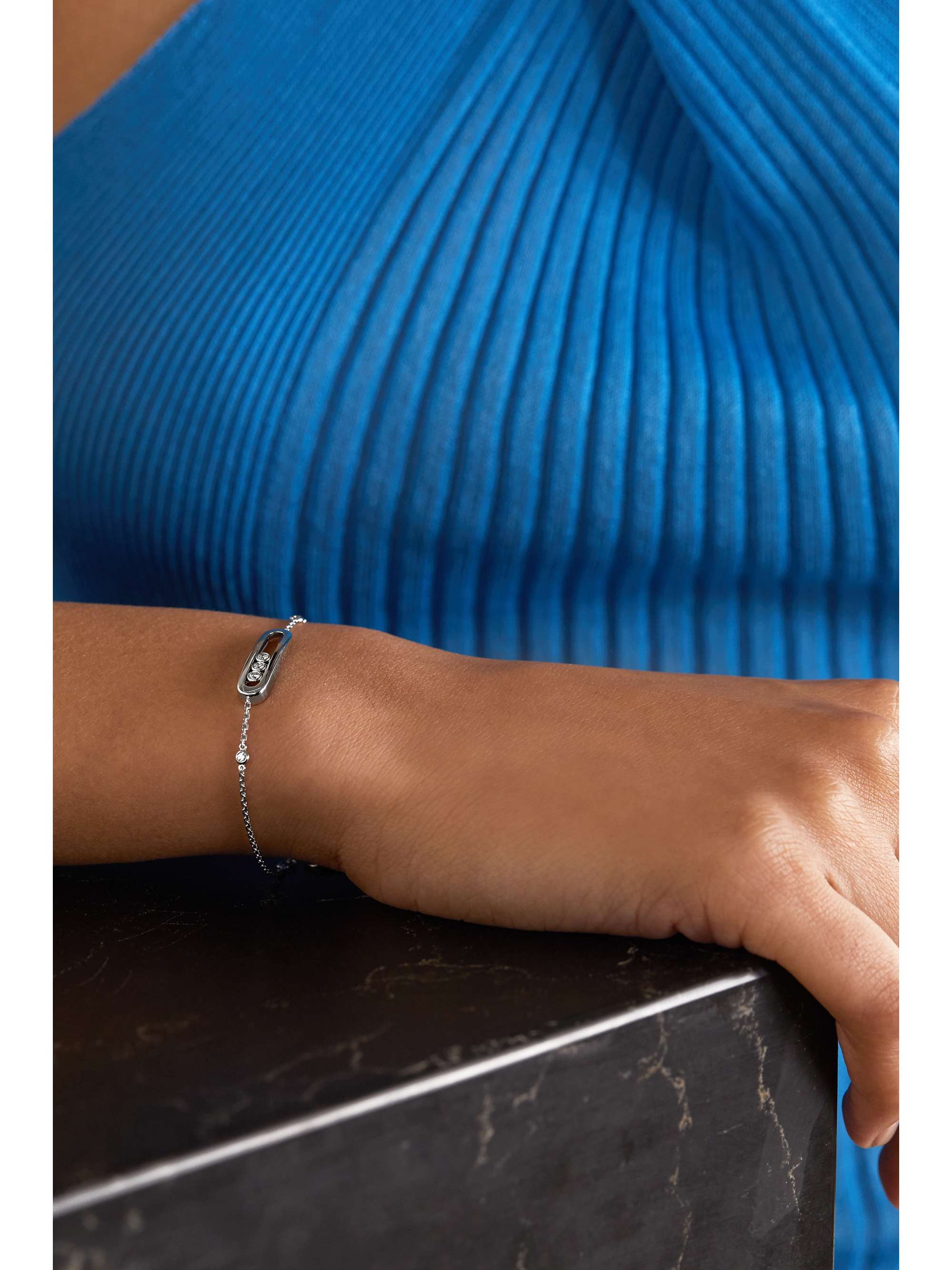 MESSIKA Baby Move 18-karat white gold diamond bracelet
