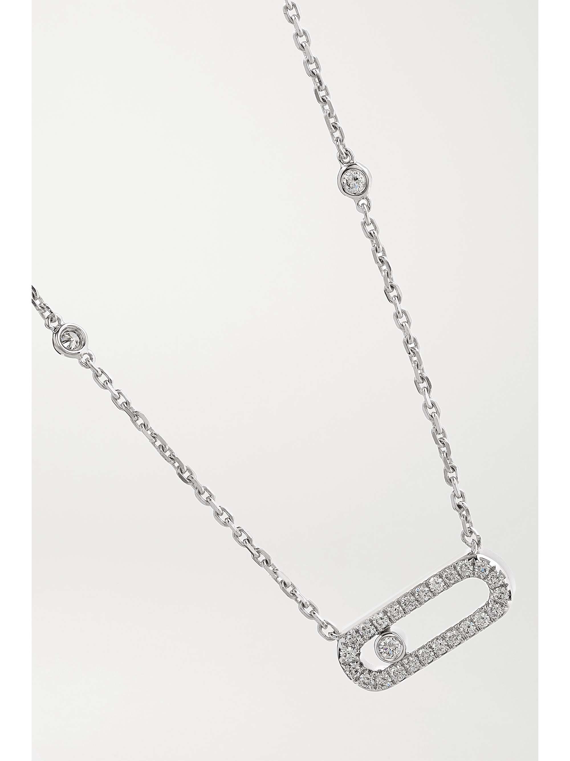 MESSIKA Move Uno 18-karat white gold diamond necklace