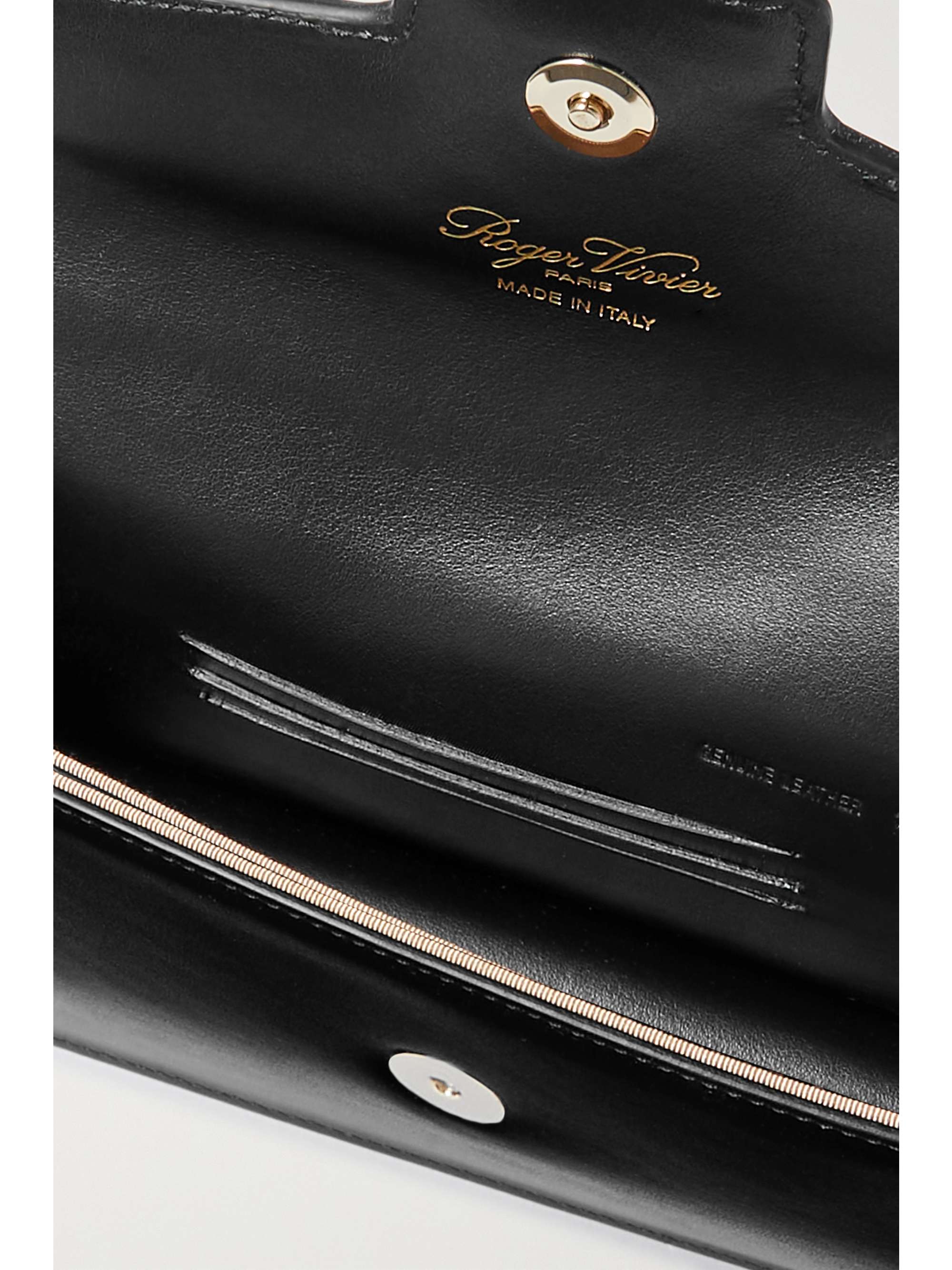 ROGER VIVIER Miss Vivier crystal-embellished leather shoulder bag