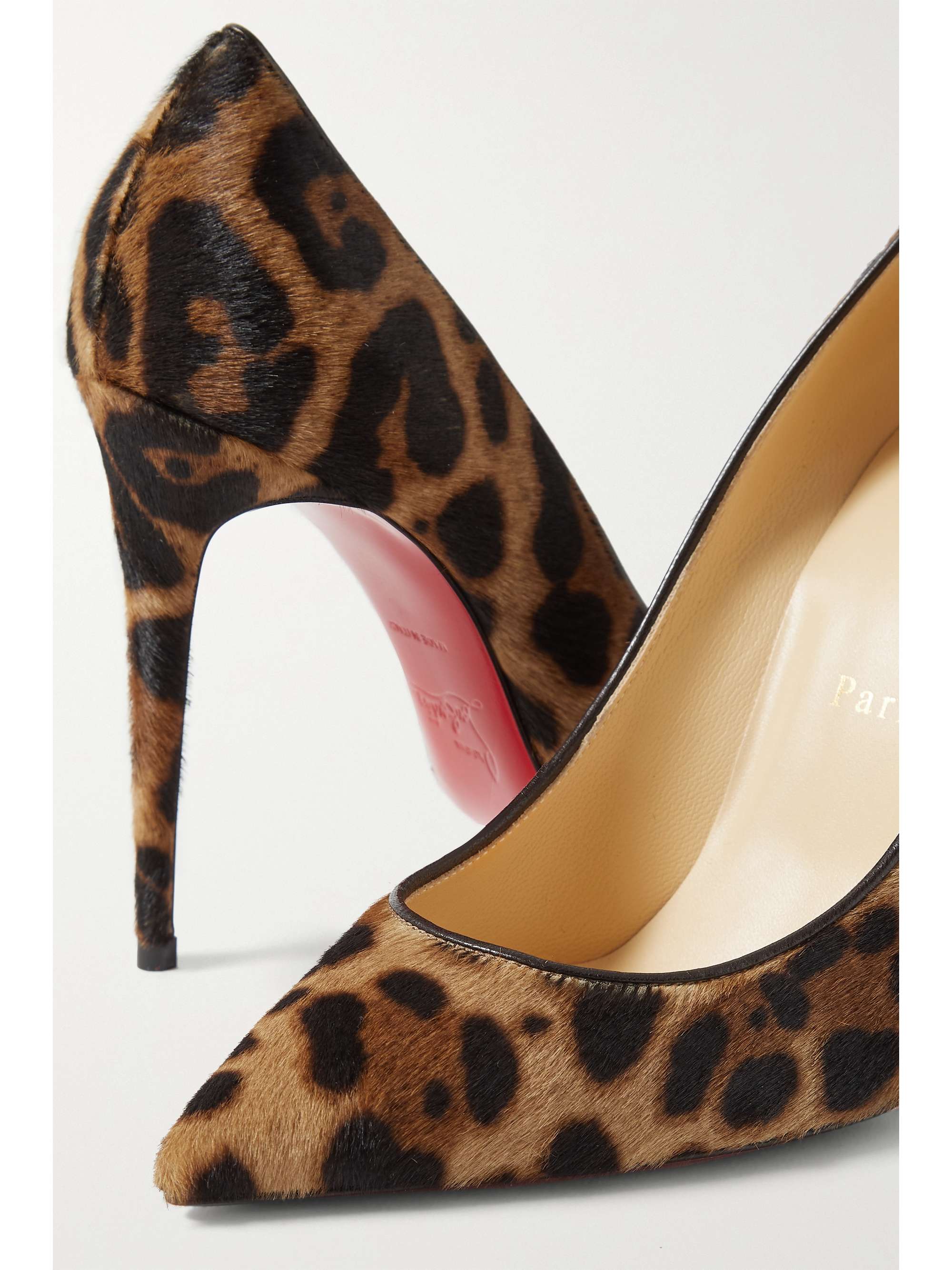 Leopard print Kate 100 leopard-print hair pumps CHRISTIAN LOUBOUTIN | NET-A-PORTER