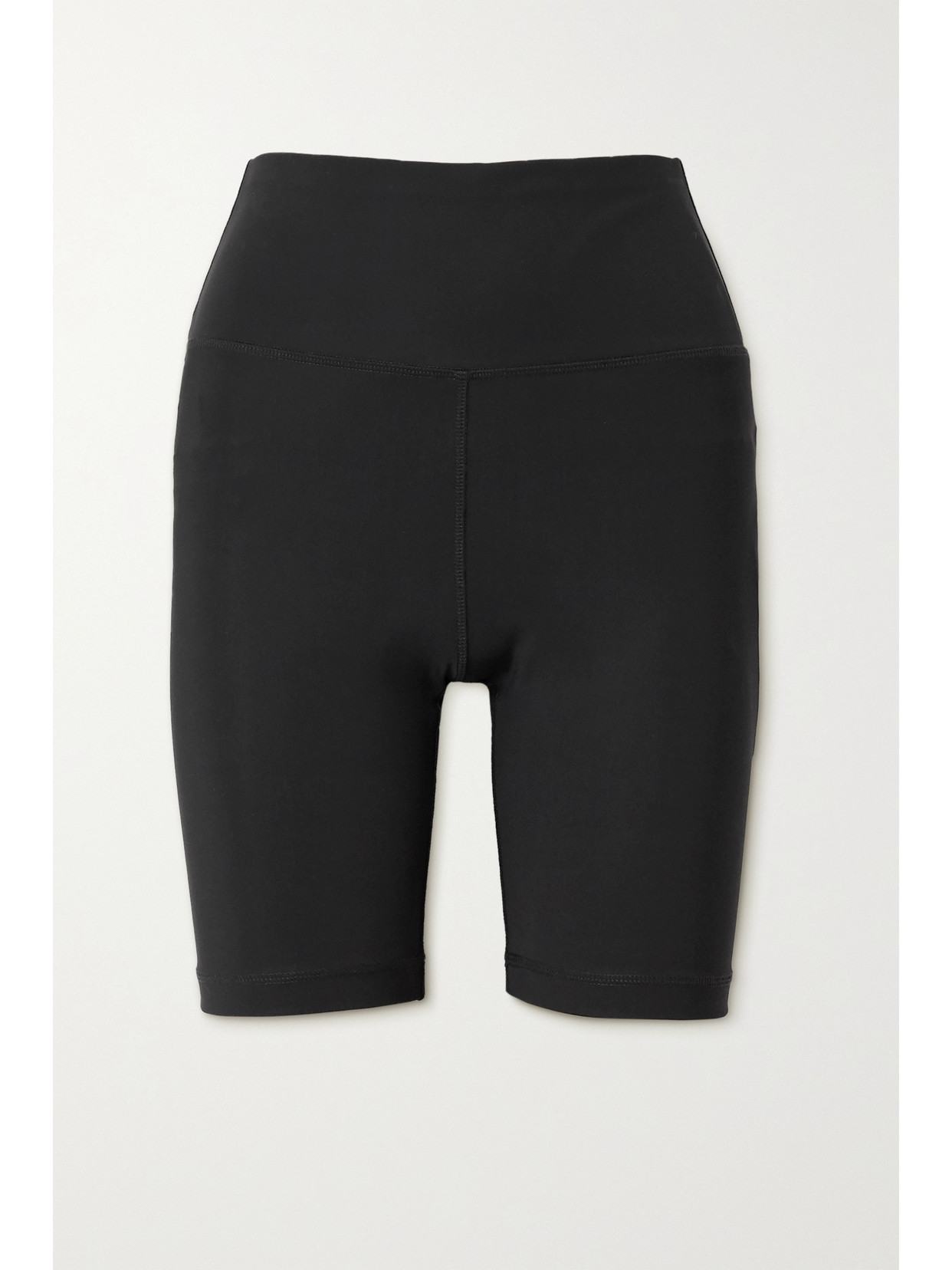 Wardrobe.nyc Bonded Stretch Jersey Biker Shorts In Black
