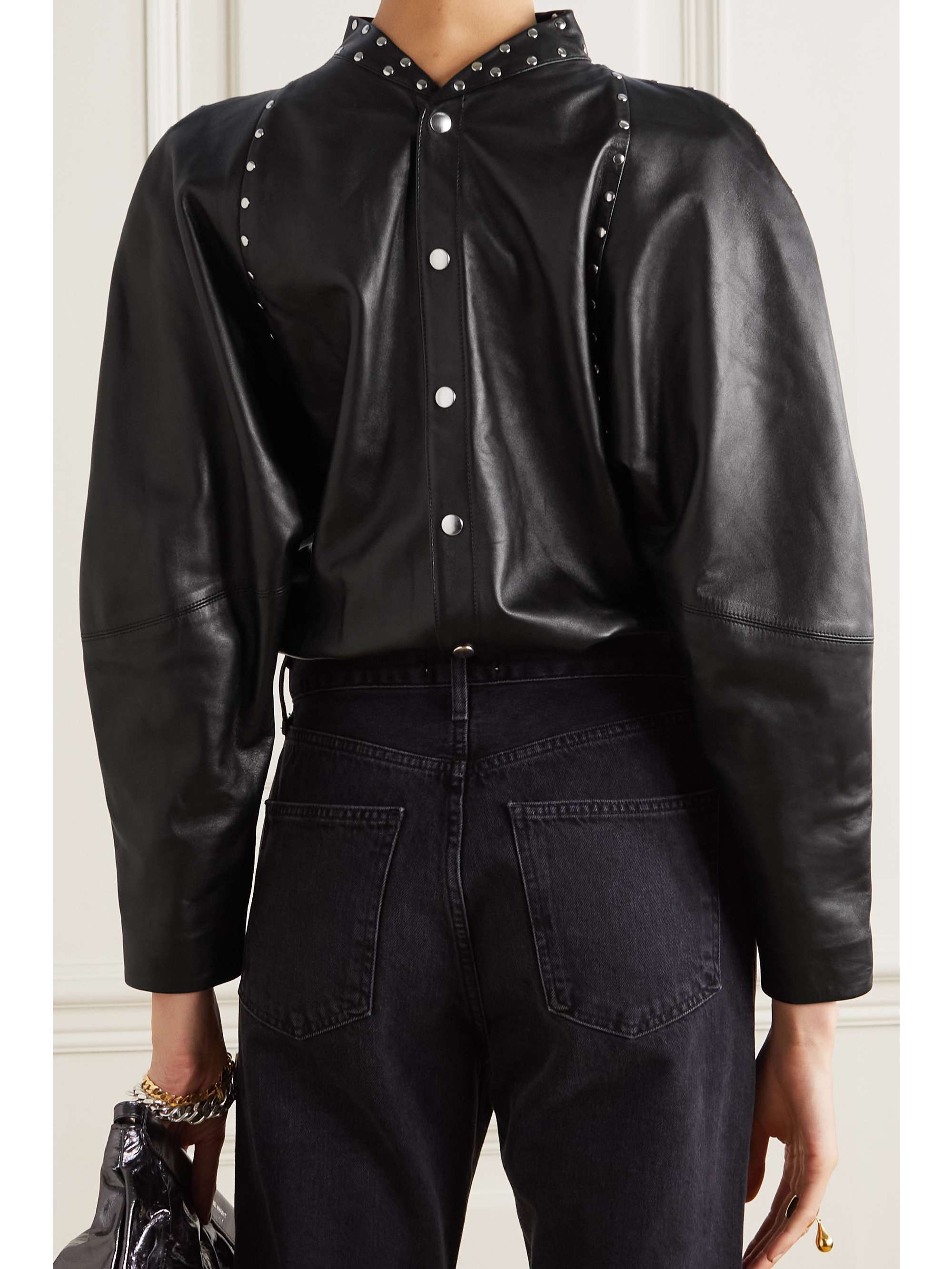 ISABEL MARANT Studded leather top