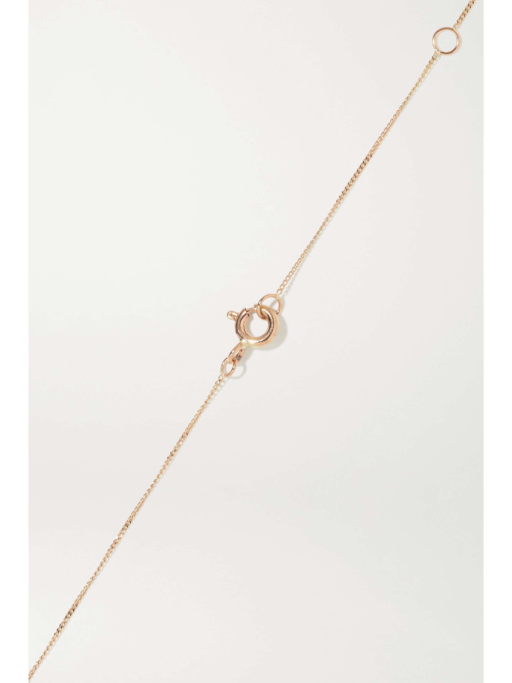 PASCALE MONVOISIN Pierrot N°2 9-karat rose gold, turquoise and diamond necklace