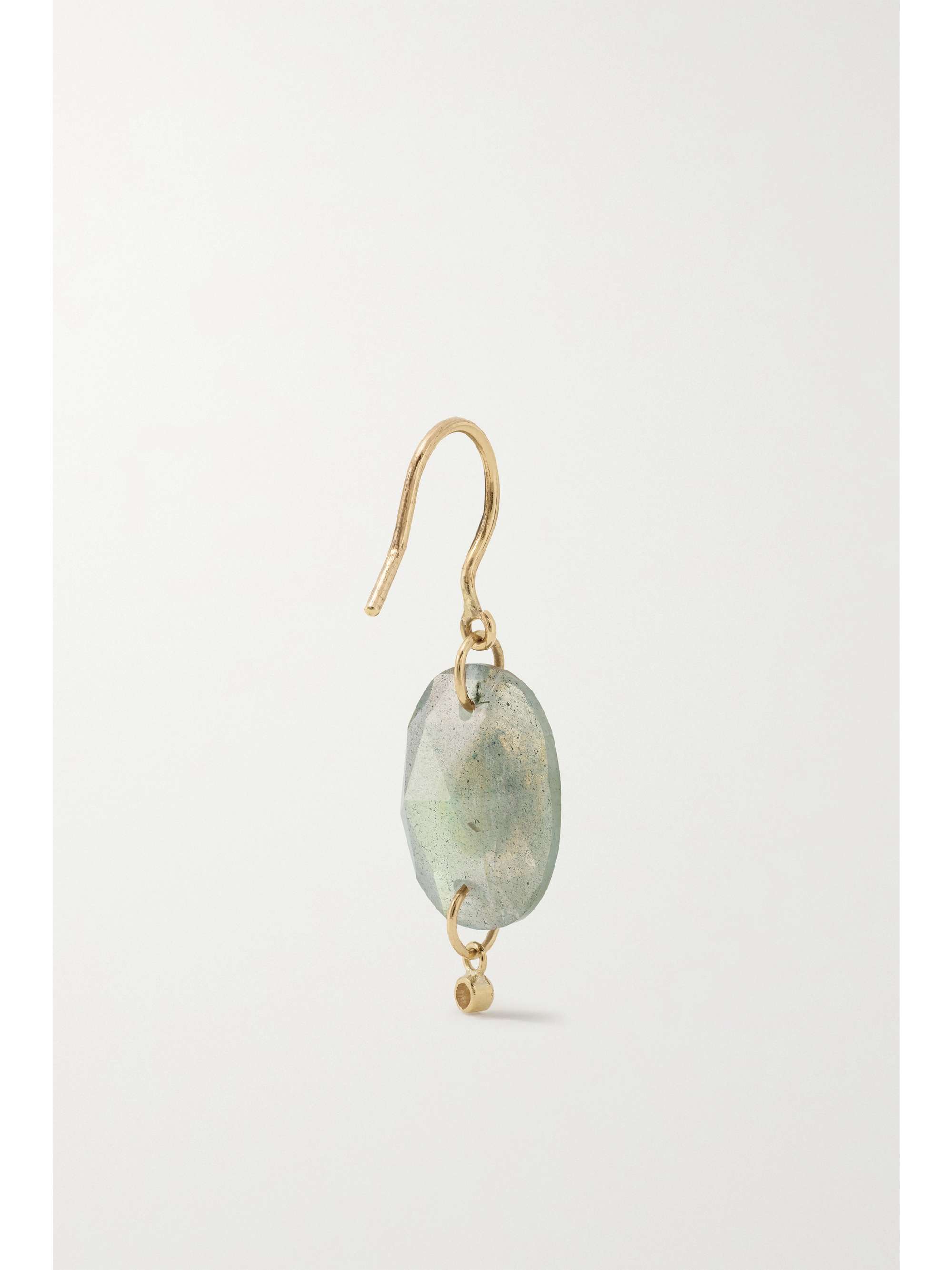 PASCALE MONVOISIN Souad N°2 9-karat gold, amethyst and diamond earring