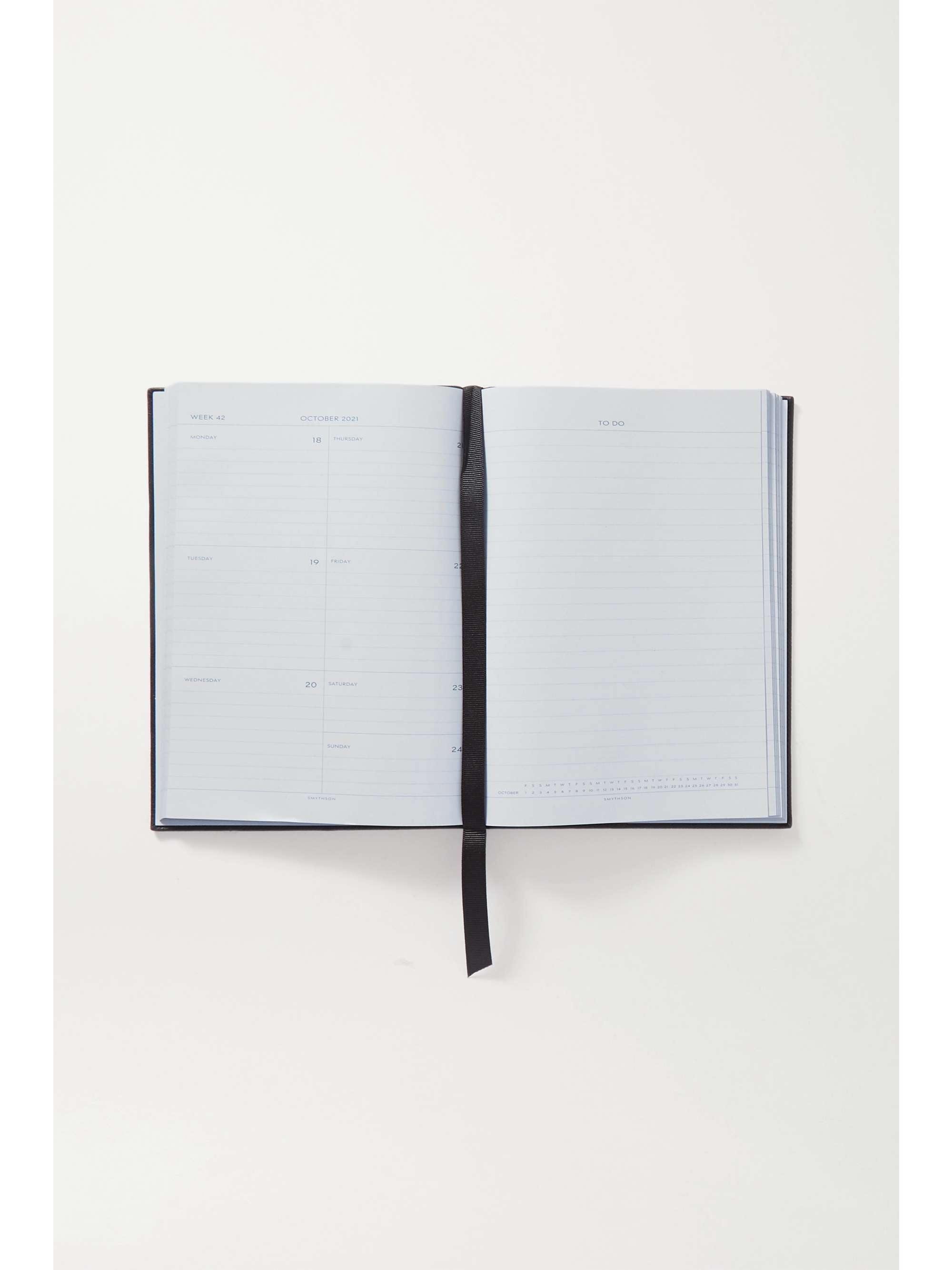 SMYTHSON + NET-A-PORTER Panama Soho 2021 textured-leather diary