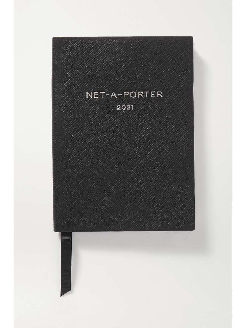 Smythson + Net-a-porter Panama Soho 2021 Textured-leather Diary