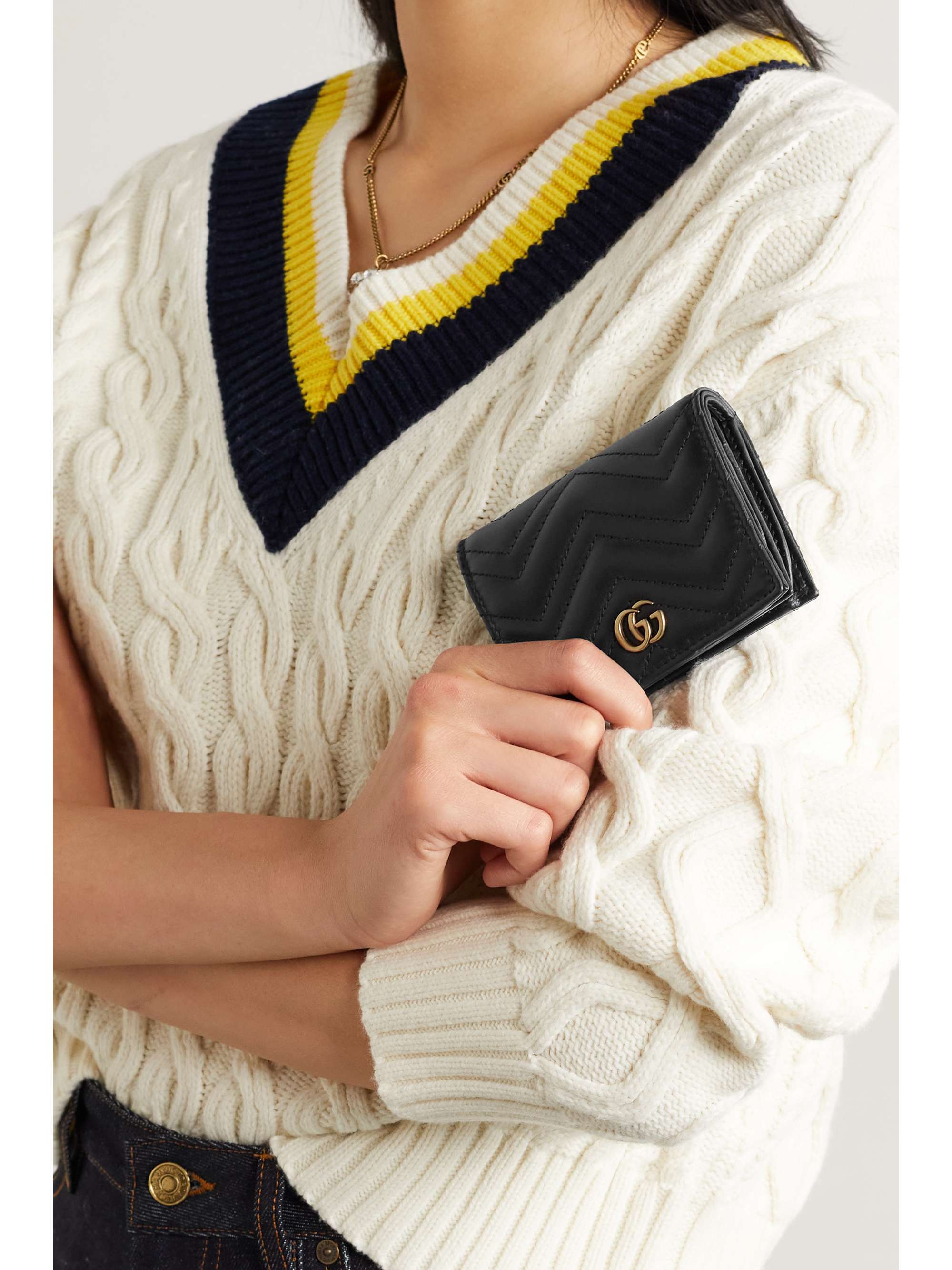 Gucci GG Marmont Leather Wallet Black