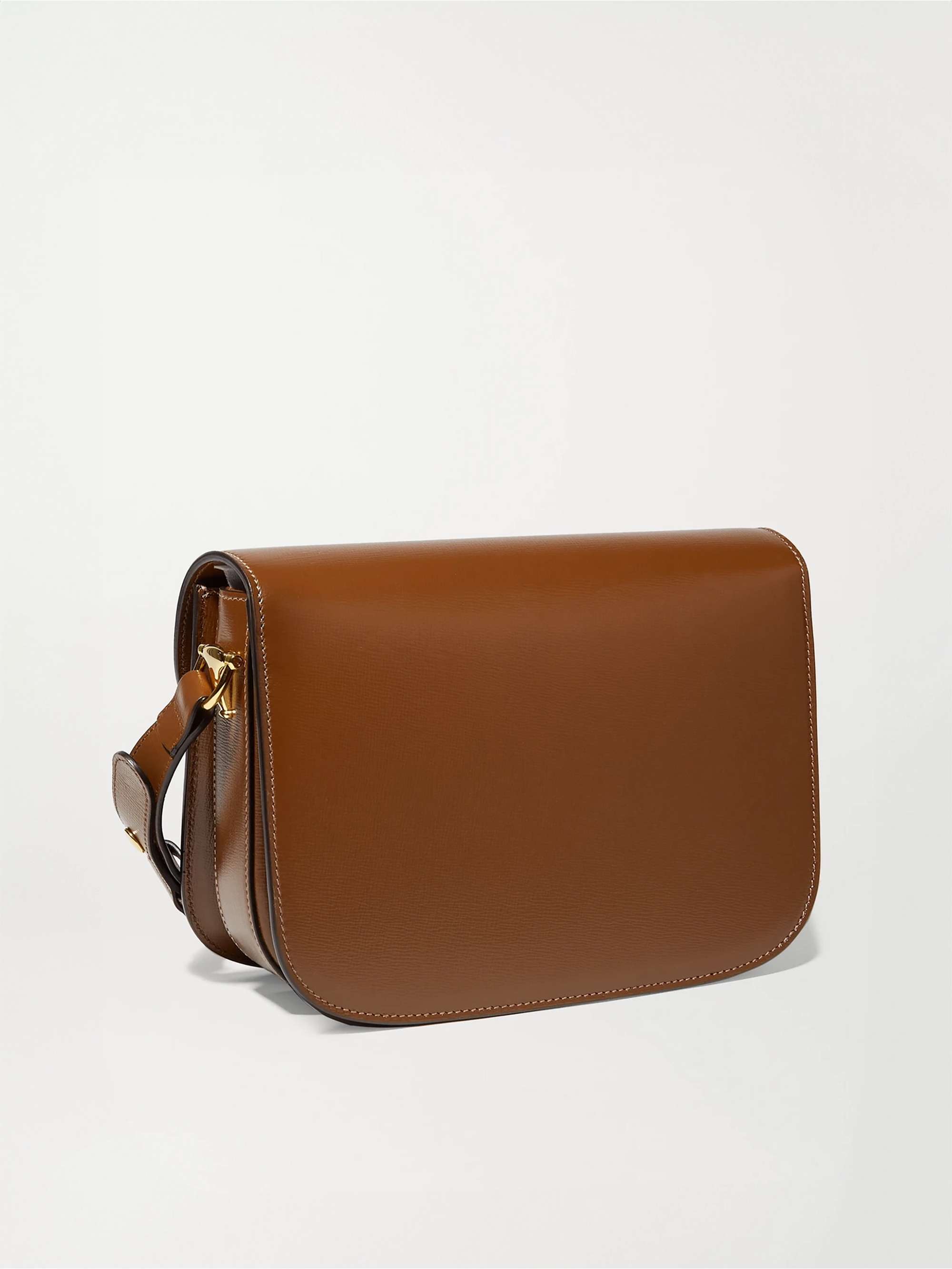 GUCCI Horsebit 1955 textured-leather shoulder bag