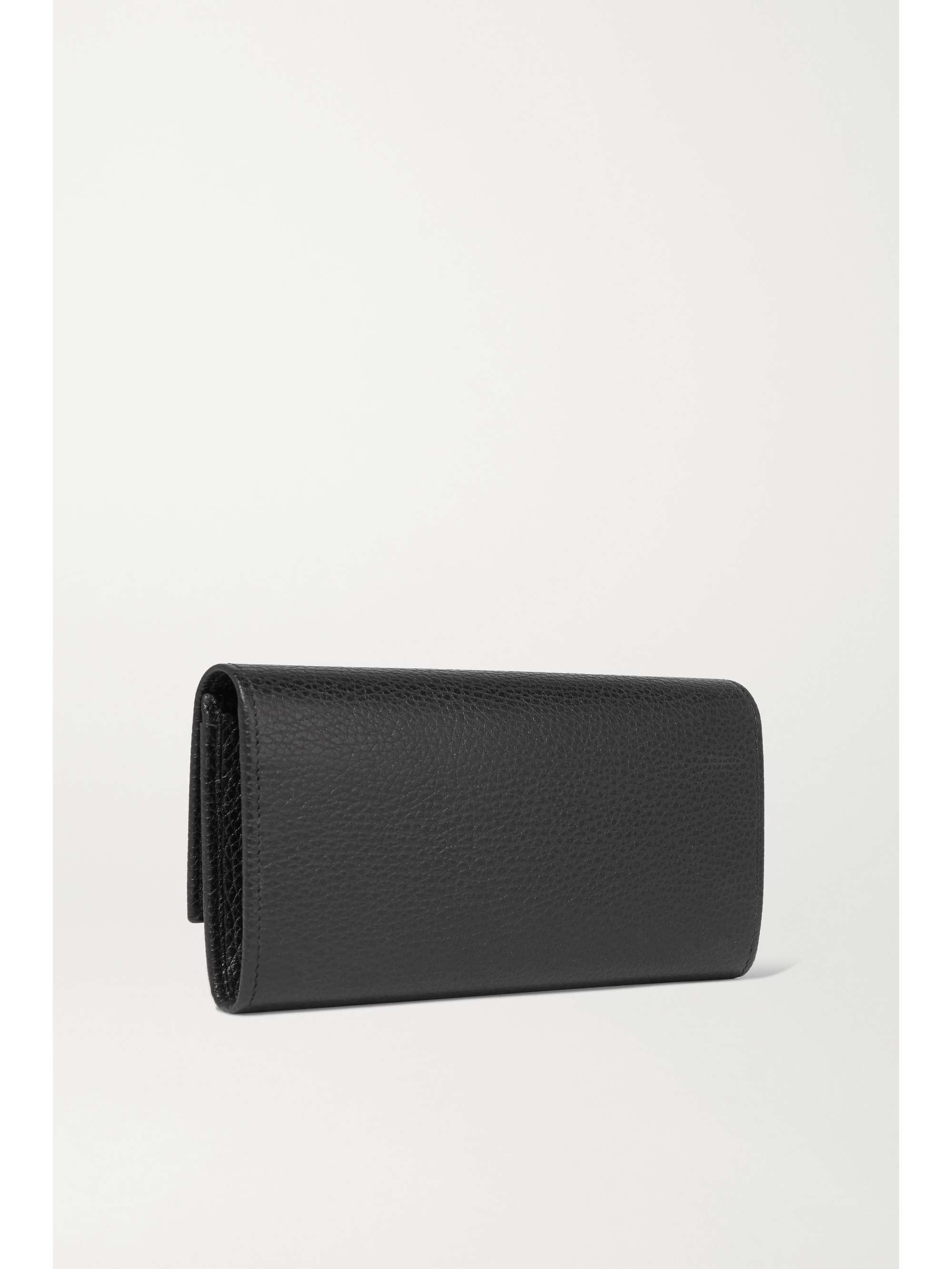 GUCCI + NET SUSTAIN textured-leather continental wallet