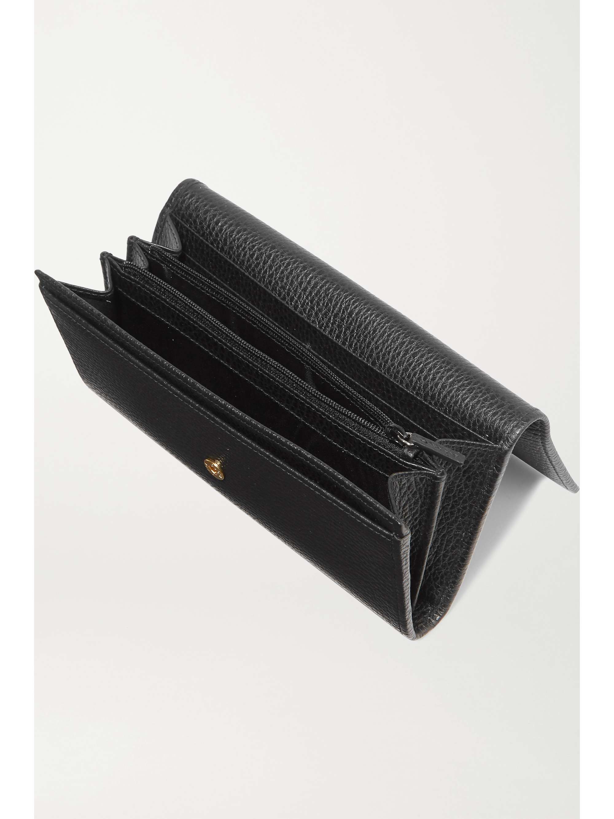 GUCCI + NET SUSTAIN textured-leather continental wallet