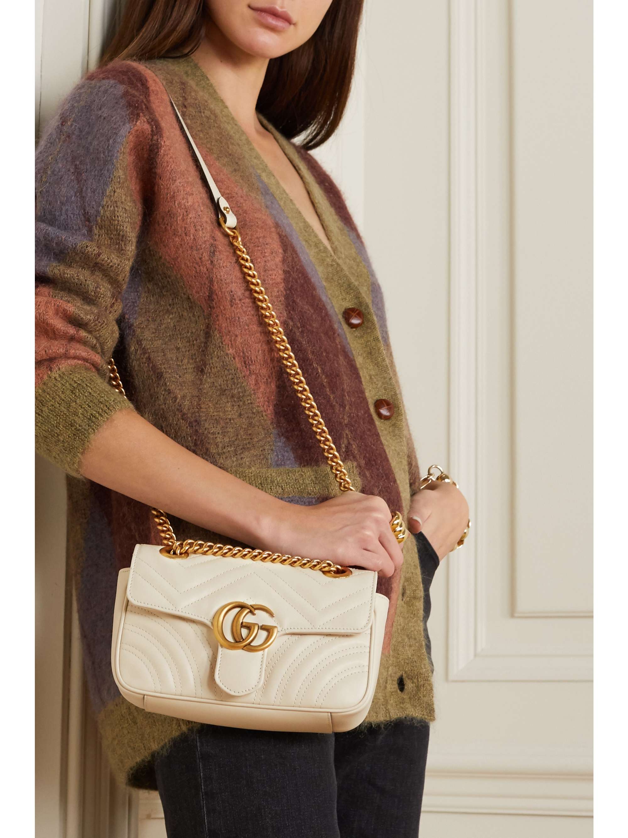 GUCCI GG Marmont 2 small quilted leather shoulder bag