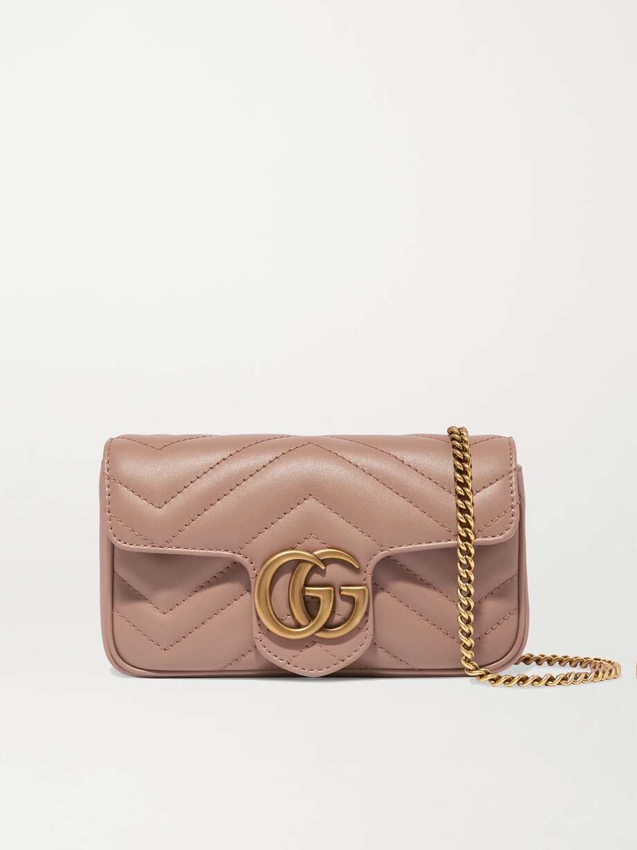 borsa gg gucci marmont super mini rosa