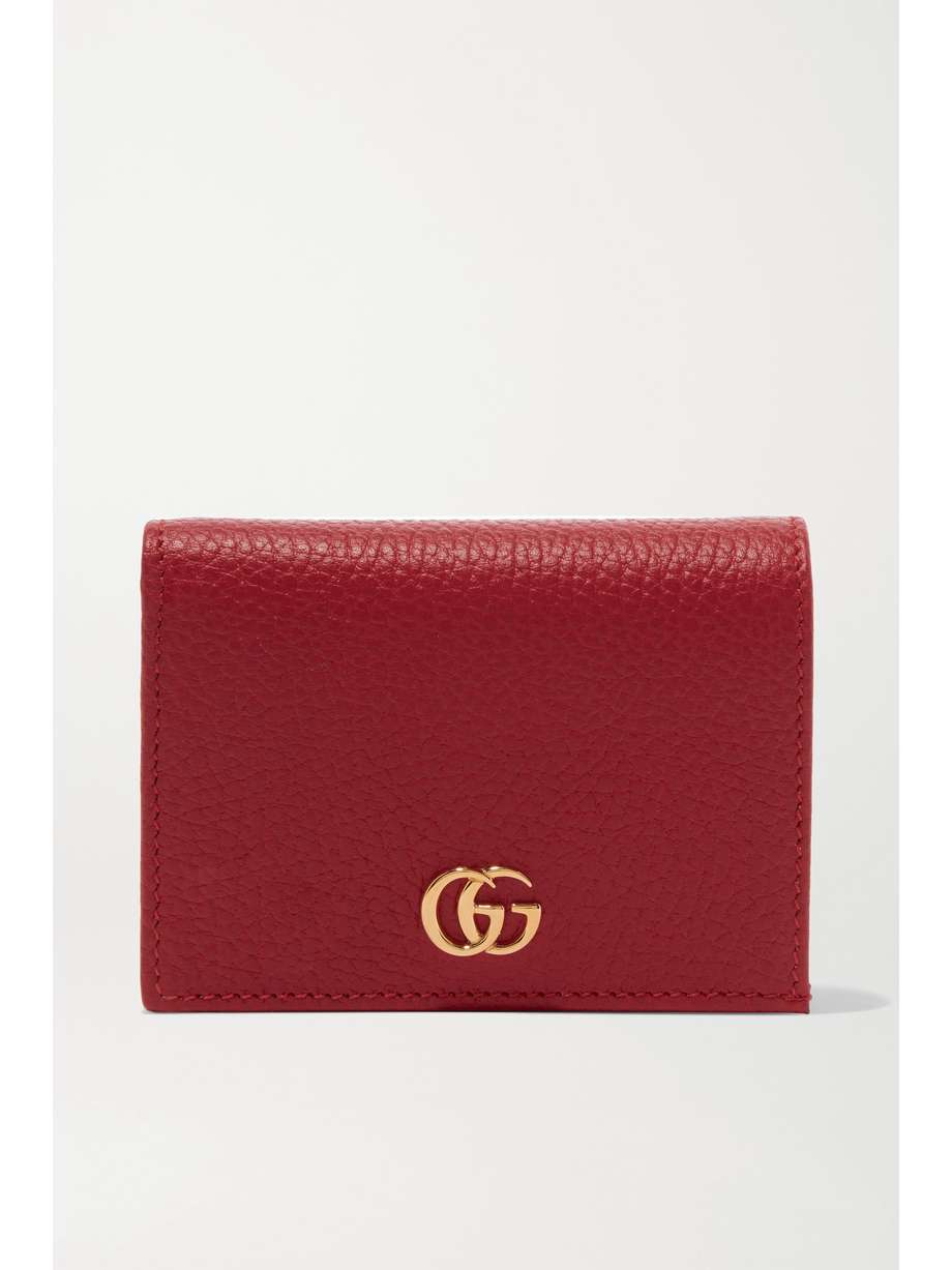 GUCCI + NET SUSTAIN Marmont Petite texturedleather wallet NETAPORTER