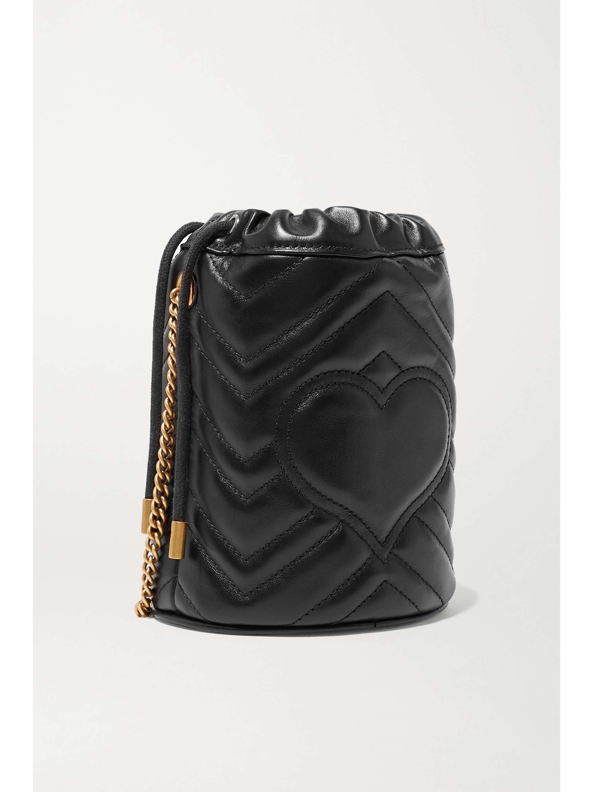 GUCCI GG Marmont mini quilted leather bucket bag