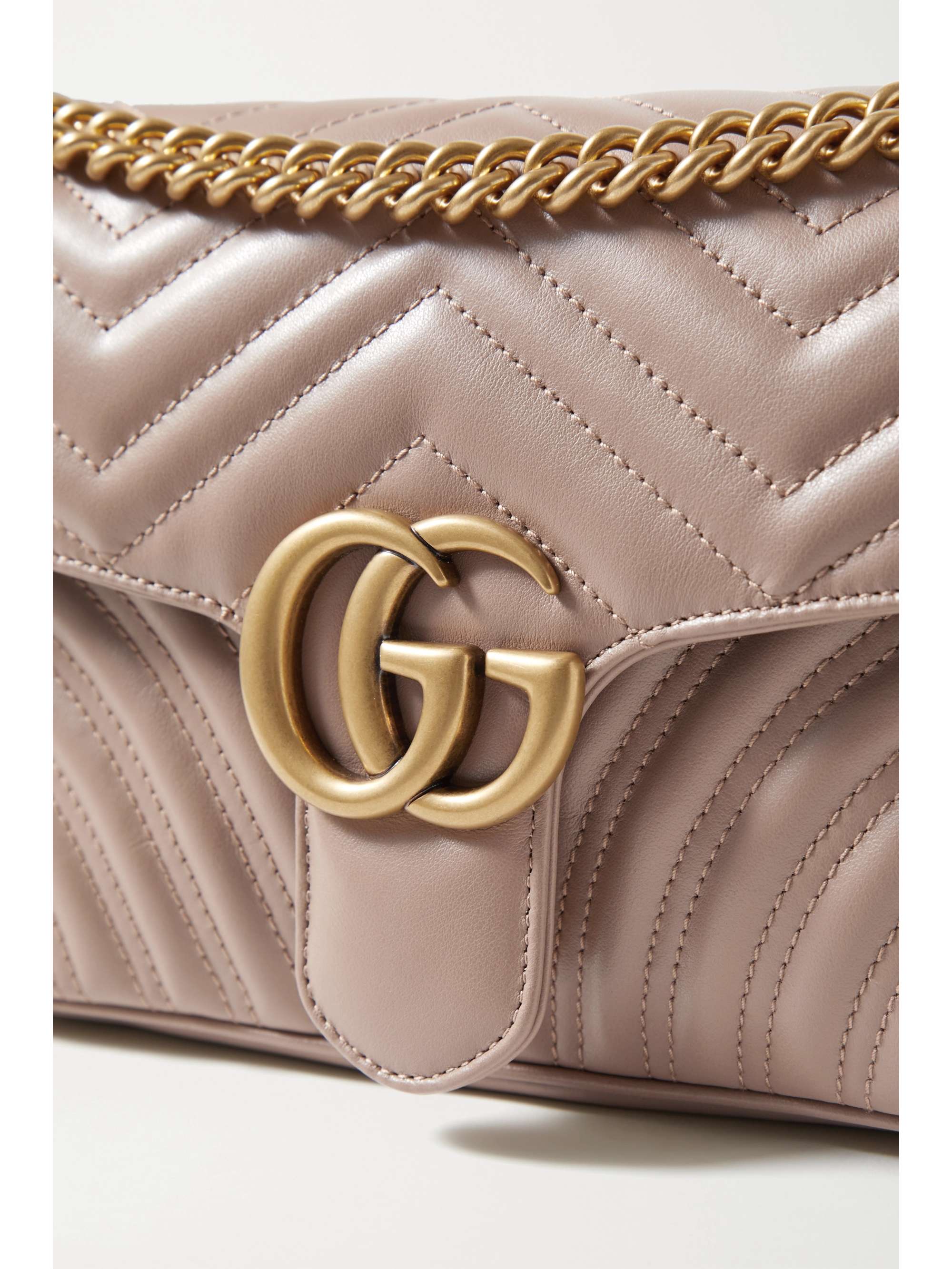 GUCCI GG Marmont small quilted leather shoulder bag NETAPORTER