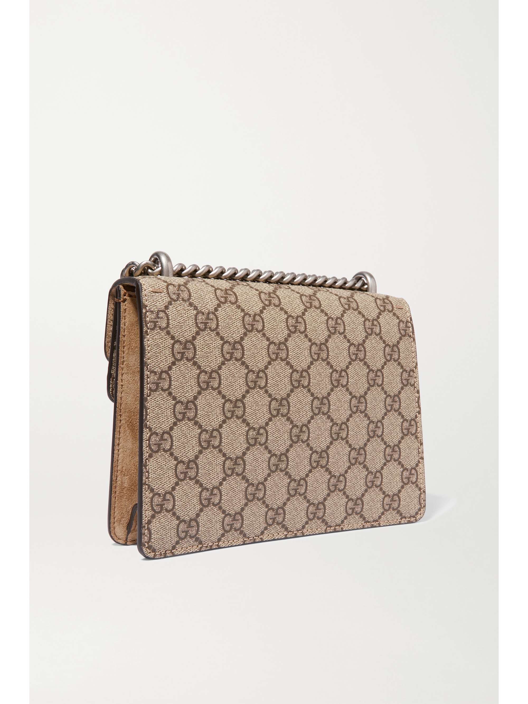 Dionysus Medium Canvas Shoulder Bag in Beige - Gucci