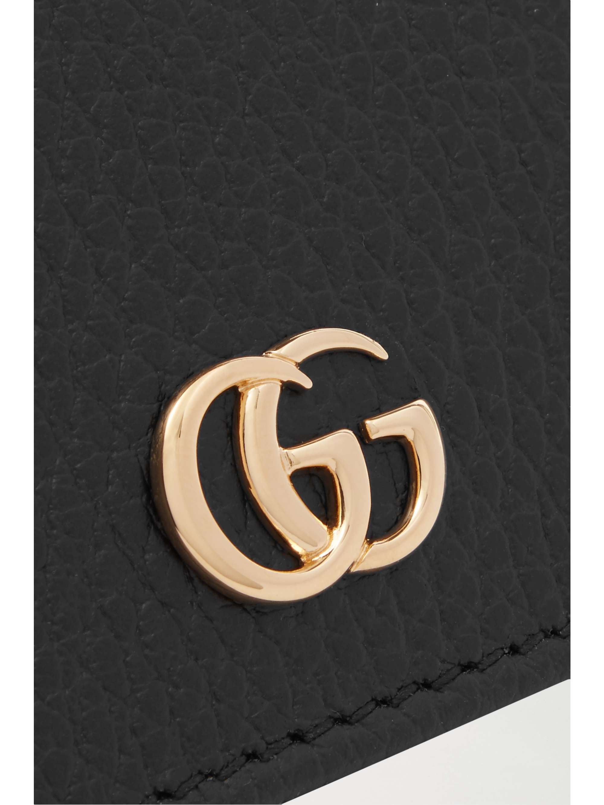 GUCCI Petite Marmont textured-leather wallet