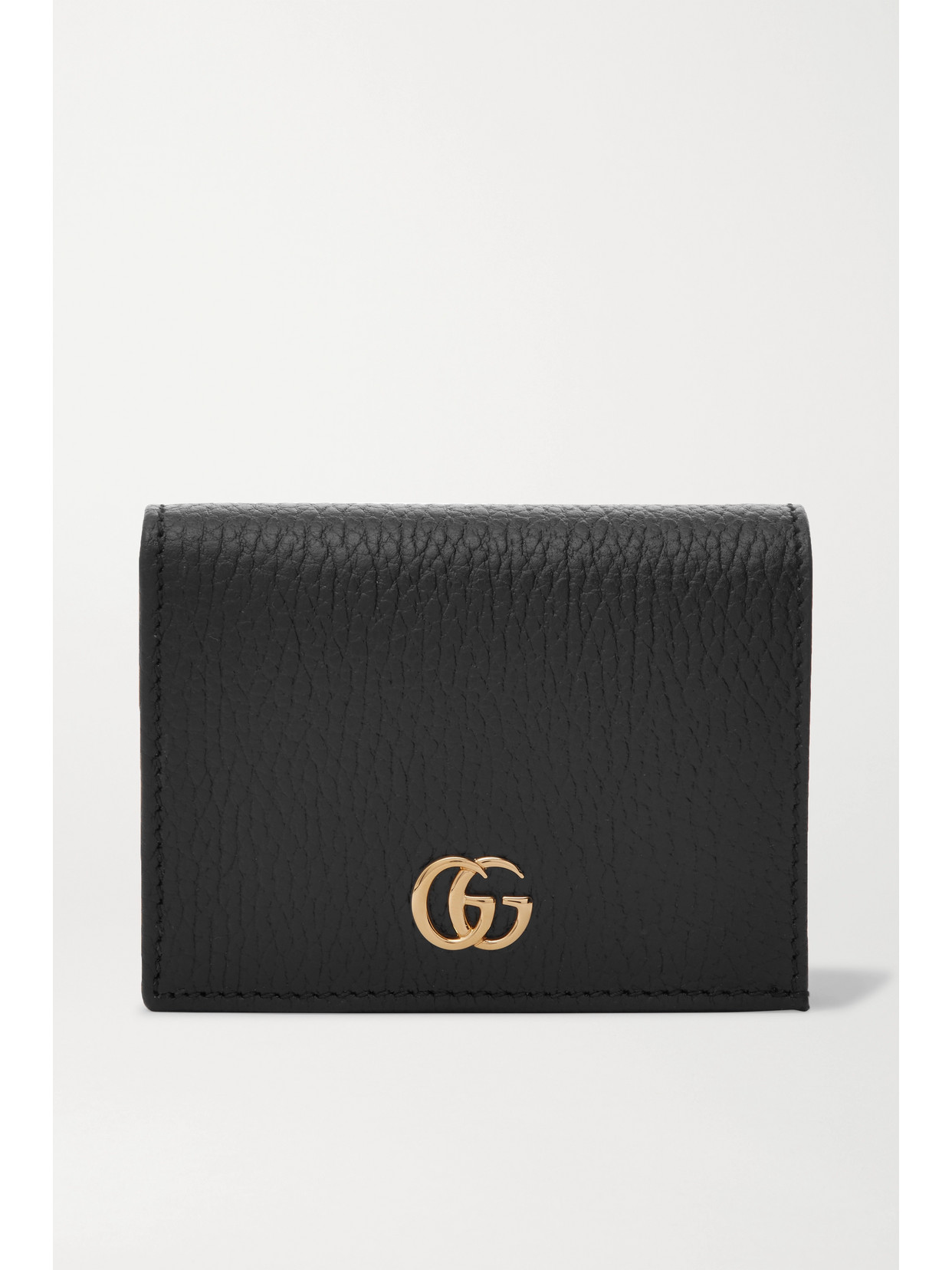 Gucci - + Net Sustain Marmont Petite Textured-leather Wallet - Black