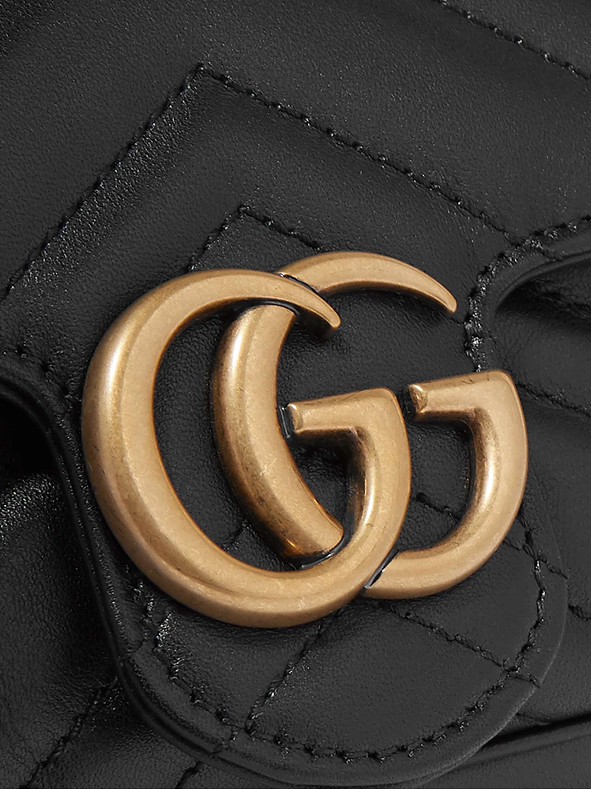 GUCCI GG Marmont super mini quilted leather shoulder bag
