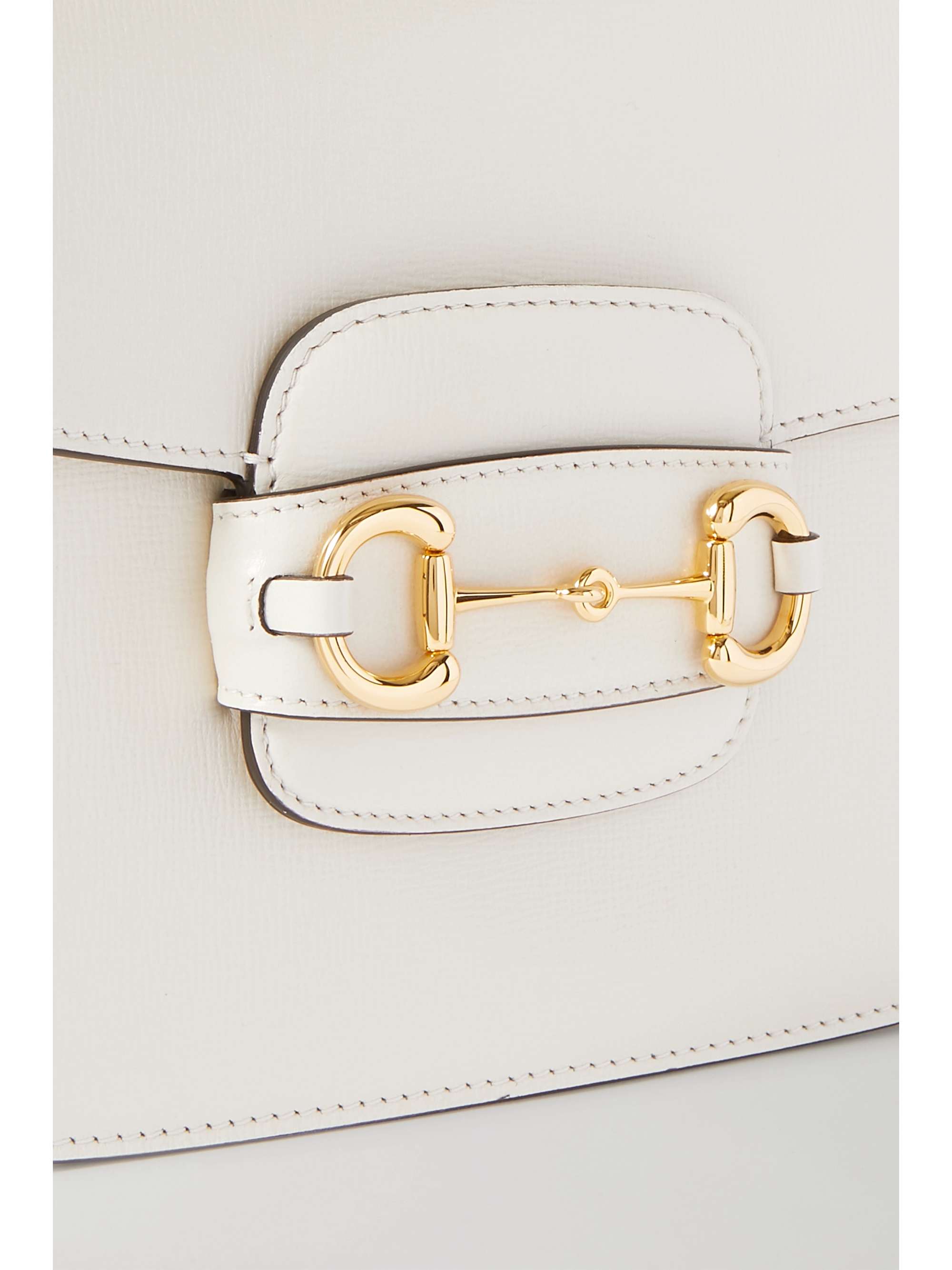 GUCCI Horsebit 1955 textured-leather shoulder bag