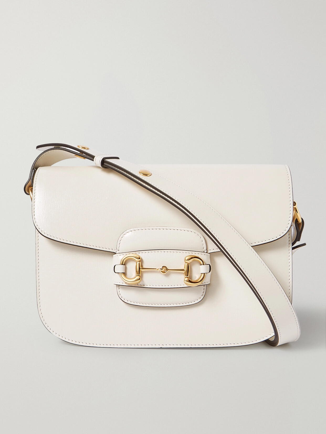Horsebit 1955 Medium Textured-Leather Shoulder Bag