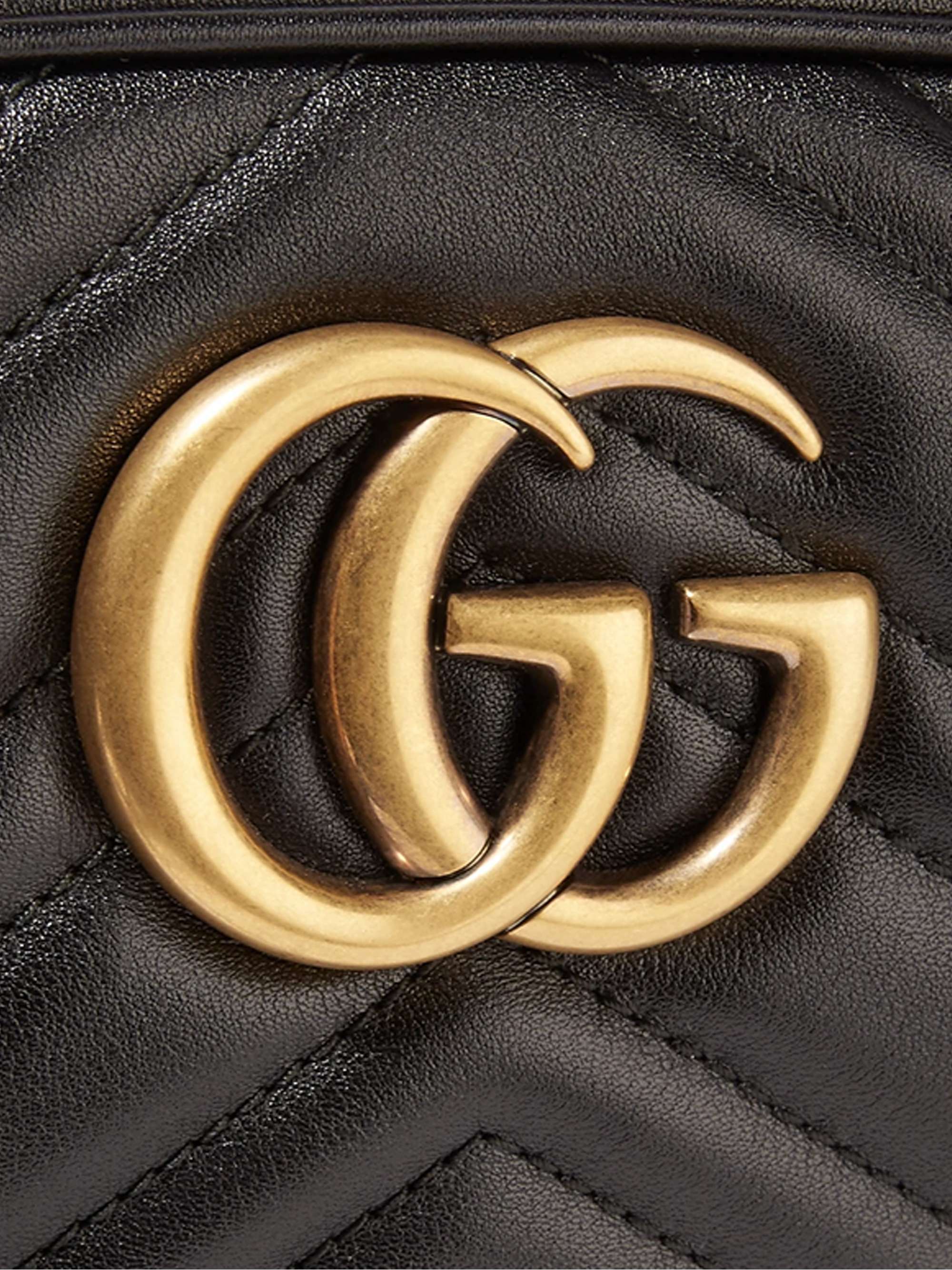 GUCCI GG Marmont Camera small quilted leather shoulder bag NETAPORTER