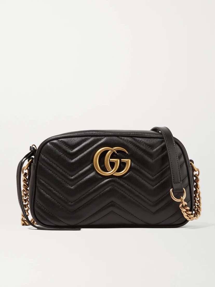 Gucci Gg Marmont Camera Small Quilted Leather Shoulder Bag