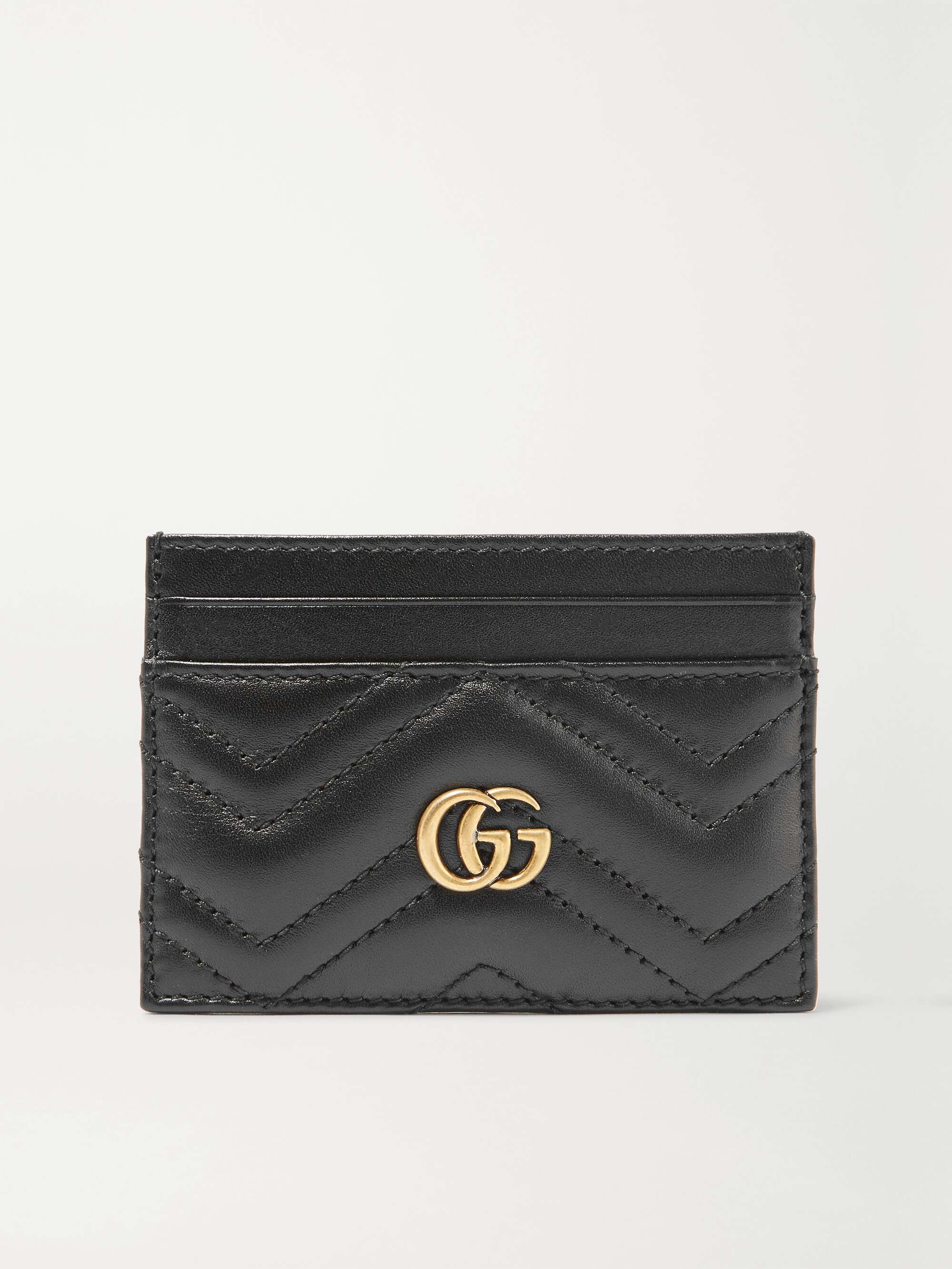 invadere Observation Arbejdsløs Black GG Marmont quilted leather cardholder | GUCCI | NET-A-PORTER