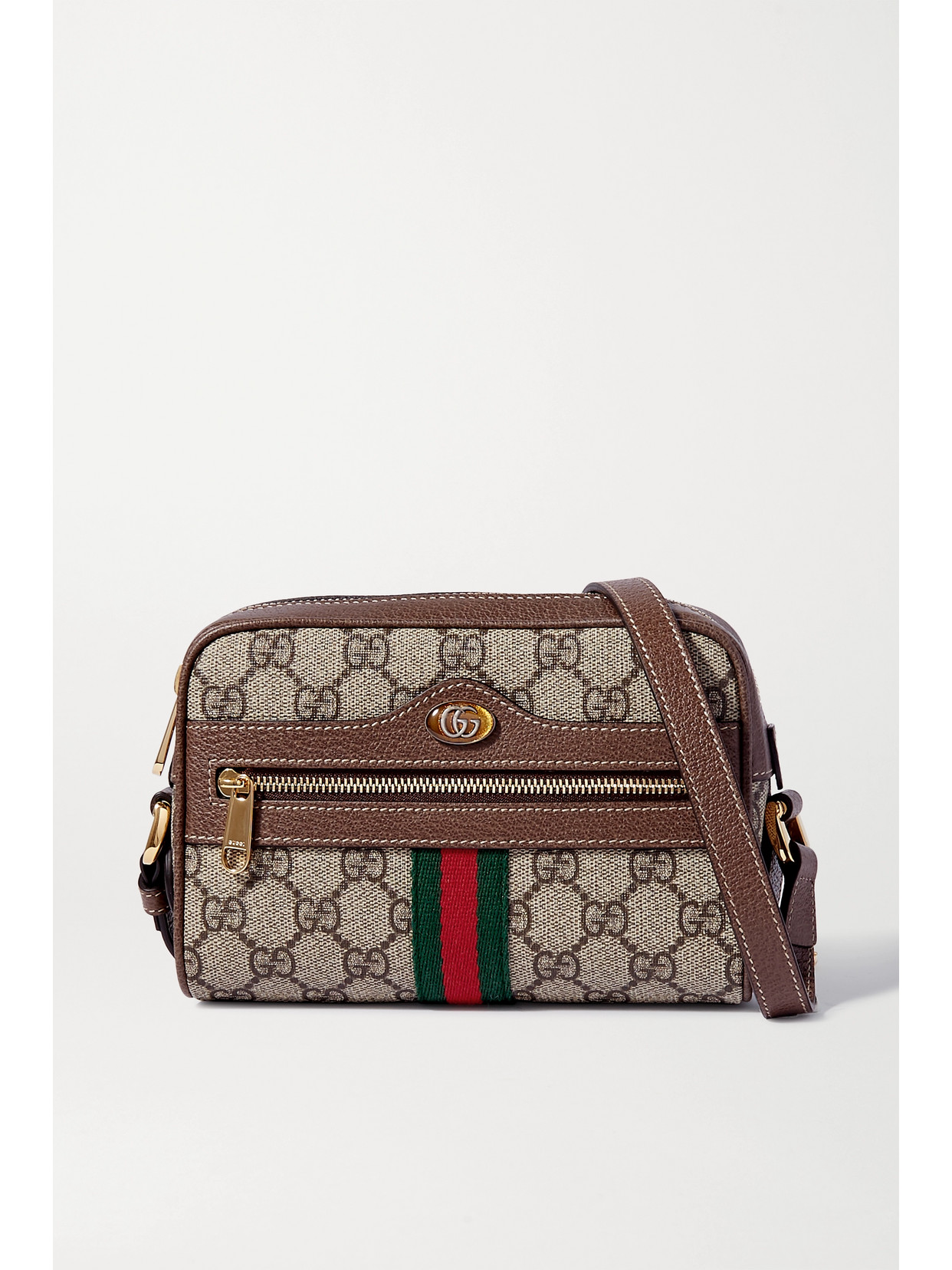 Gucci Ophidia Small Leather-trimmed Printed Coated-canvas Camera Bag