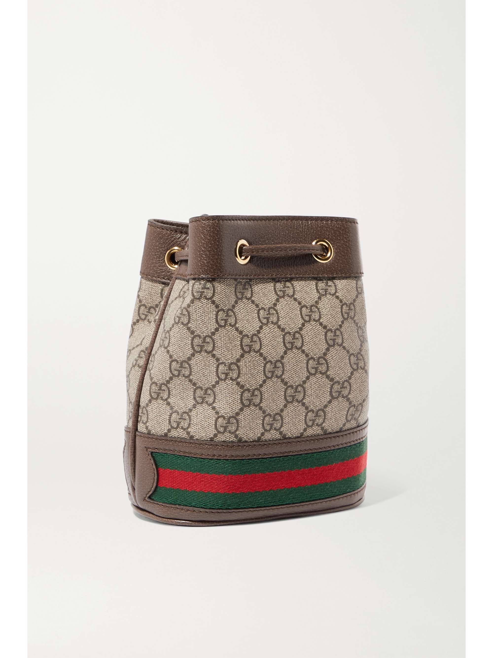 Ophidia GG Mini Canvas Bucket Bag in Brown - Gucci