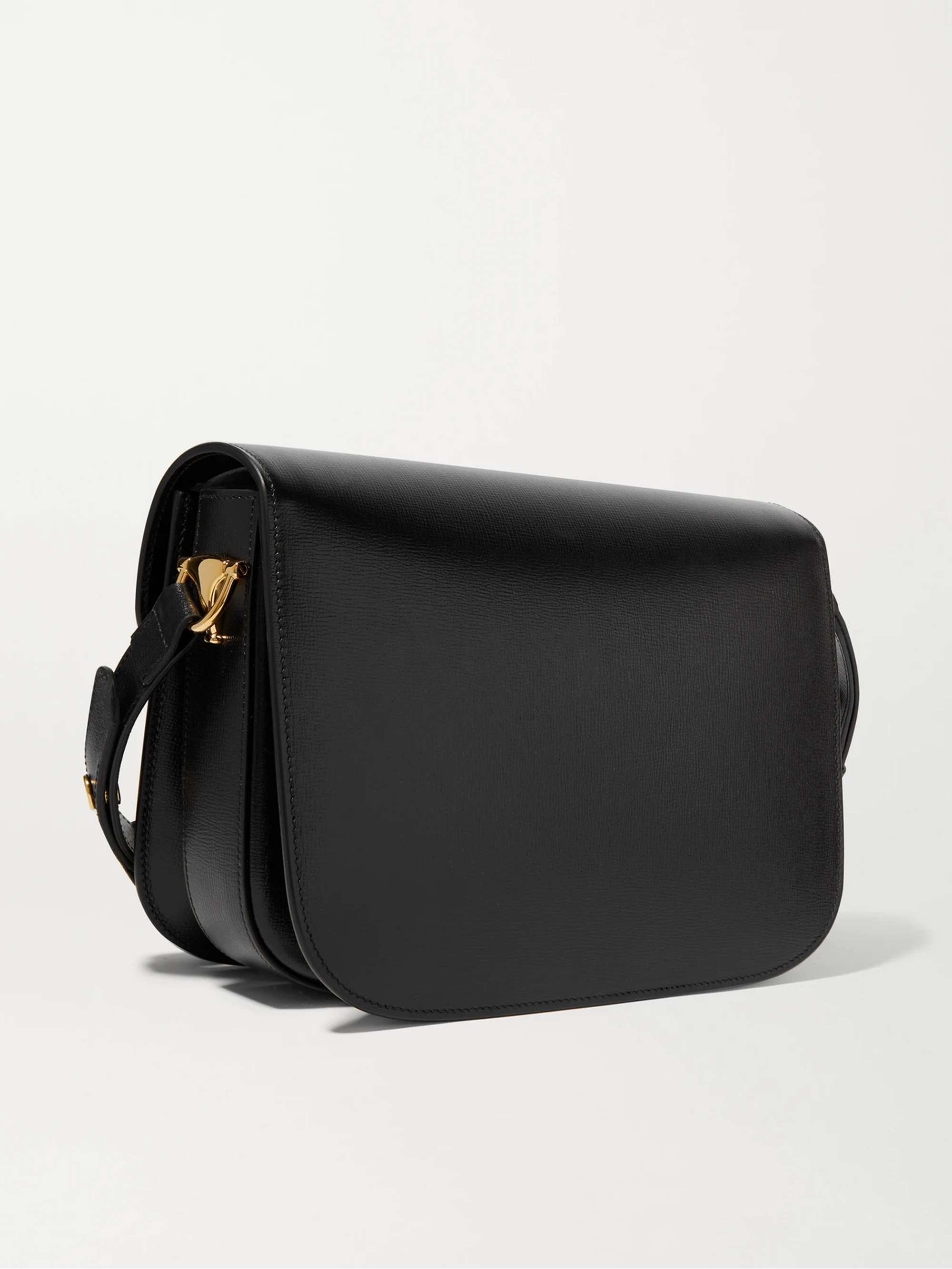 GUCCI Horsebit 1955 textured-leather shoulder bag