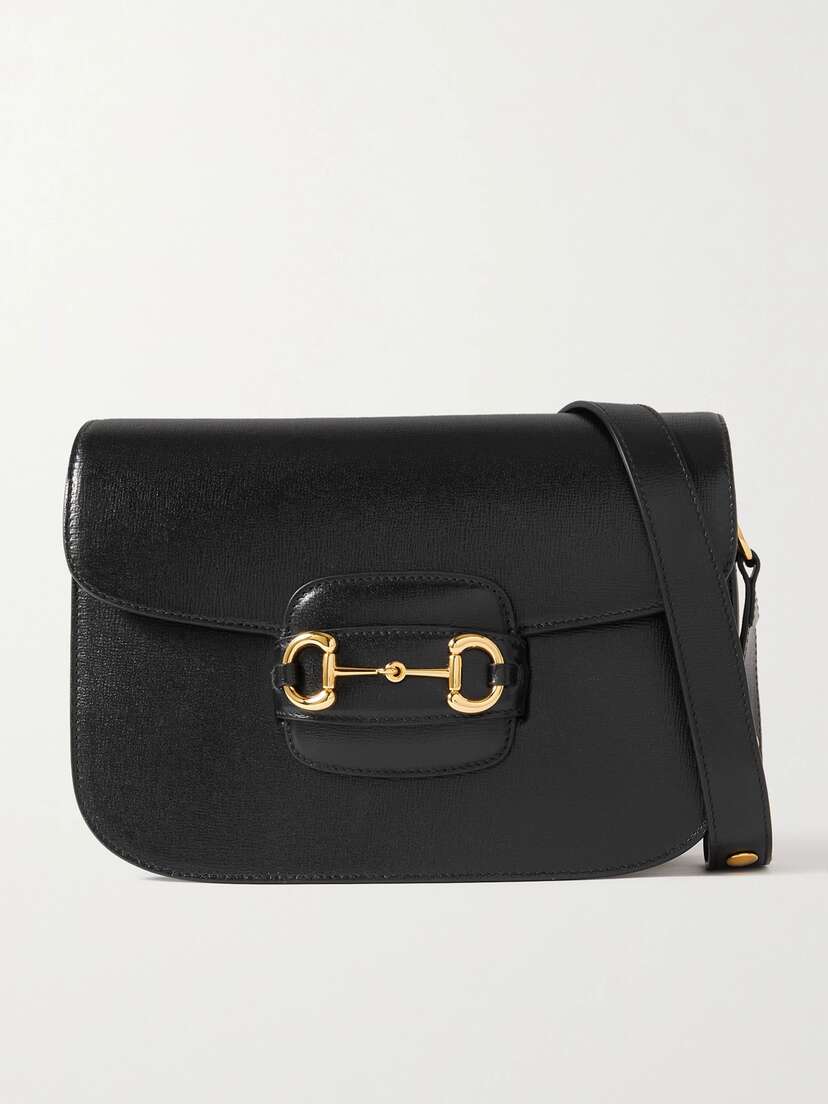 Gucci Horsebit 1955 Textured-leather Shoulder Bag
